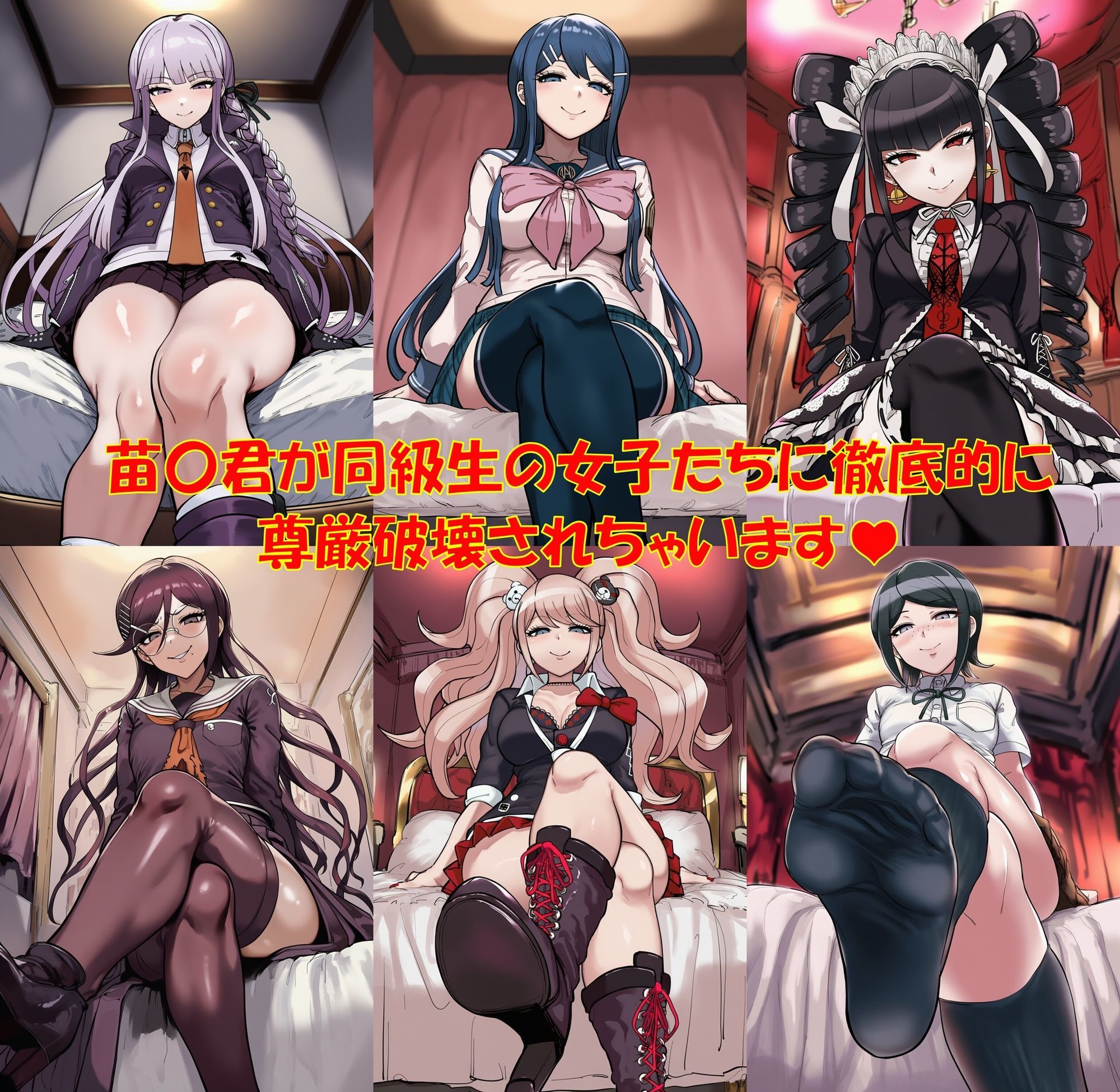【ハードマゾ向け】同級生の女子にペニバンで徹底的に尊厳破壊されちゃうCG集 サンプル画像1