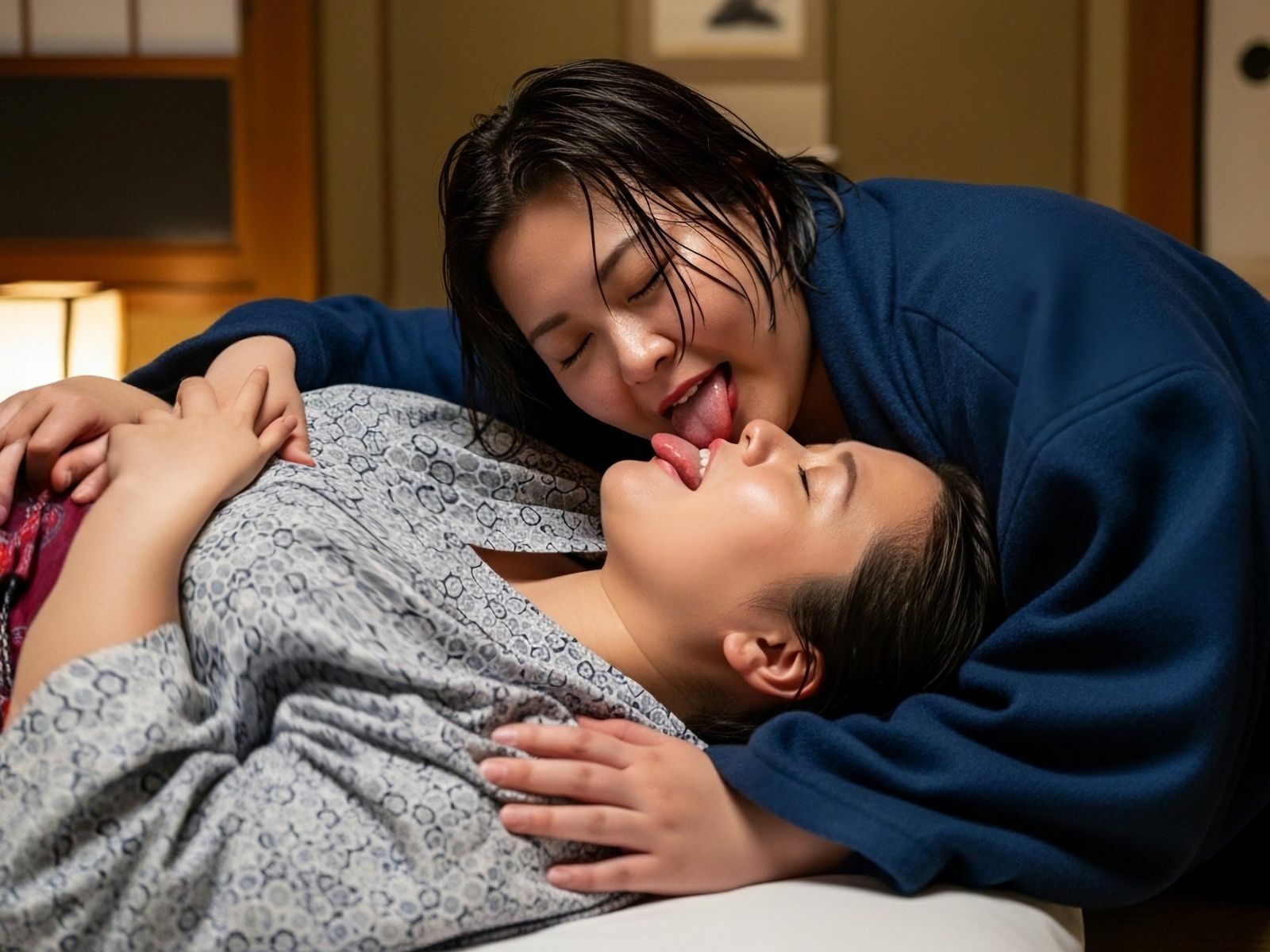 【フェチ】ぽっちゃり×ベロキス 〜密着・肉厚・接吻〜 サンプル画像2