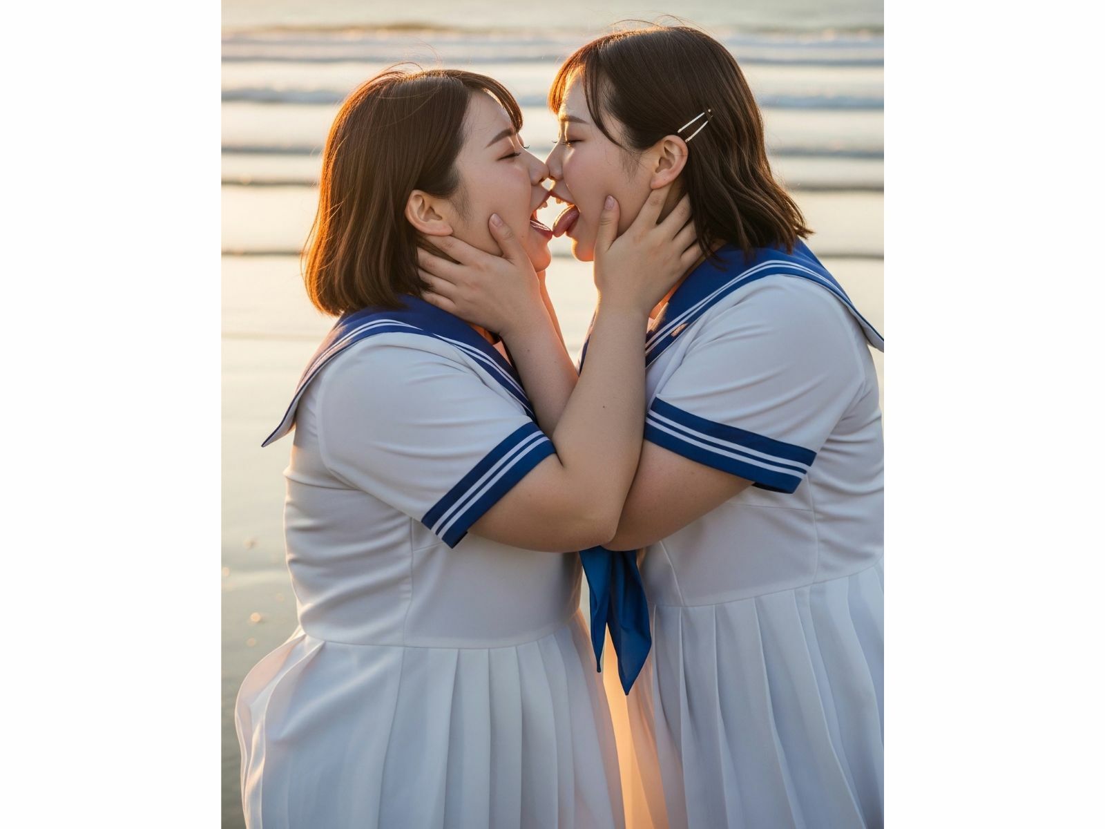 【フェチ】ぽっちゃり×ベロキス 〜密着・肉厚・接吻〜 サンプル画像4