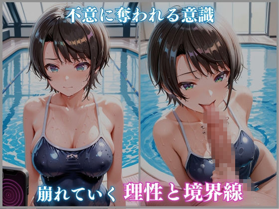 【ホロメ〇ストーリーvol.14】催●プール スク水撮影会の罠 大空スバ〇編 CG集500枚 サンプル画像3