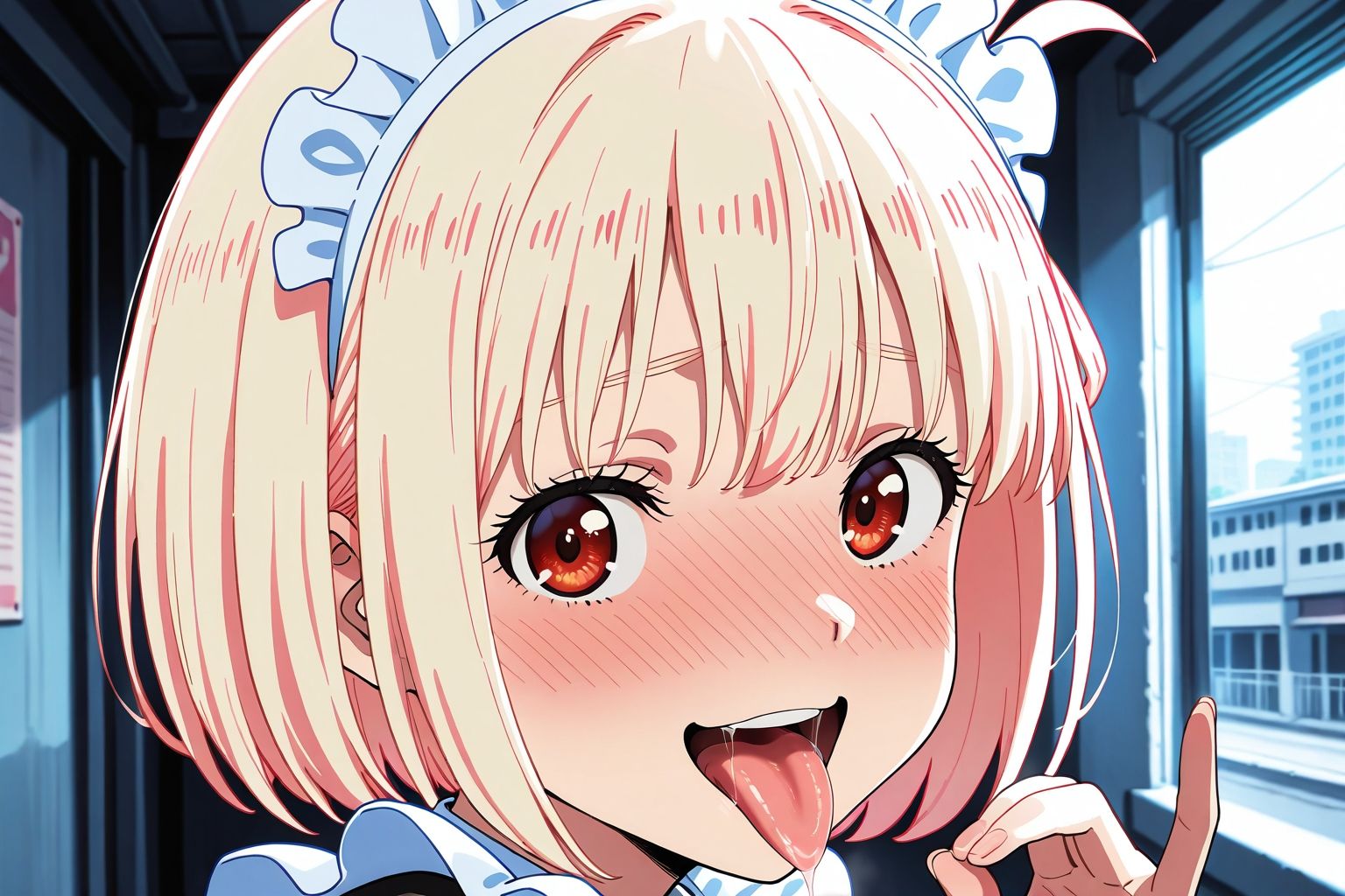 【リ〇リス・リ〇イル】メイド服の○○を××する サンプル画像1