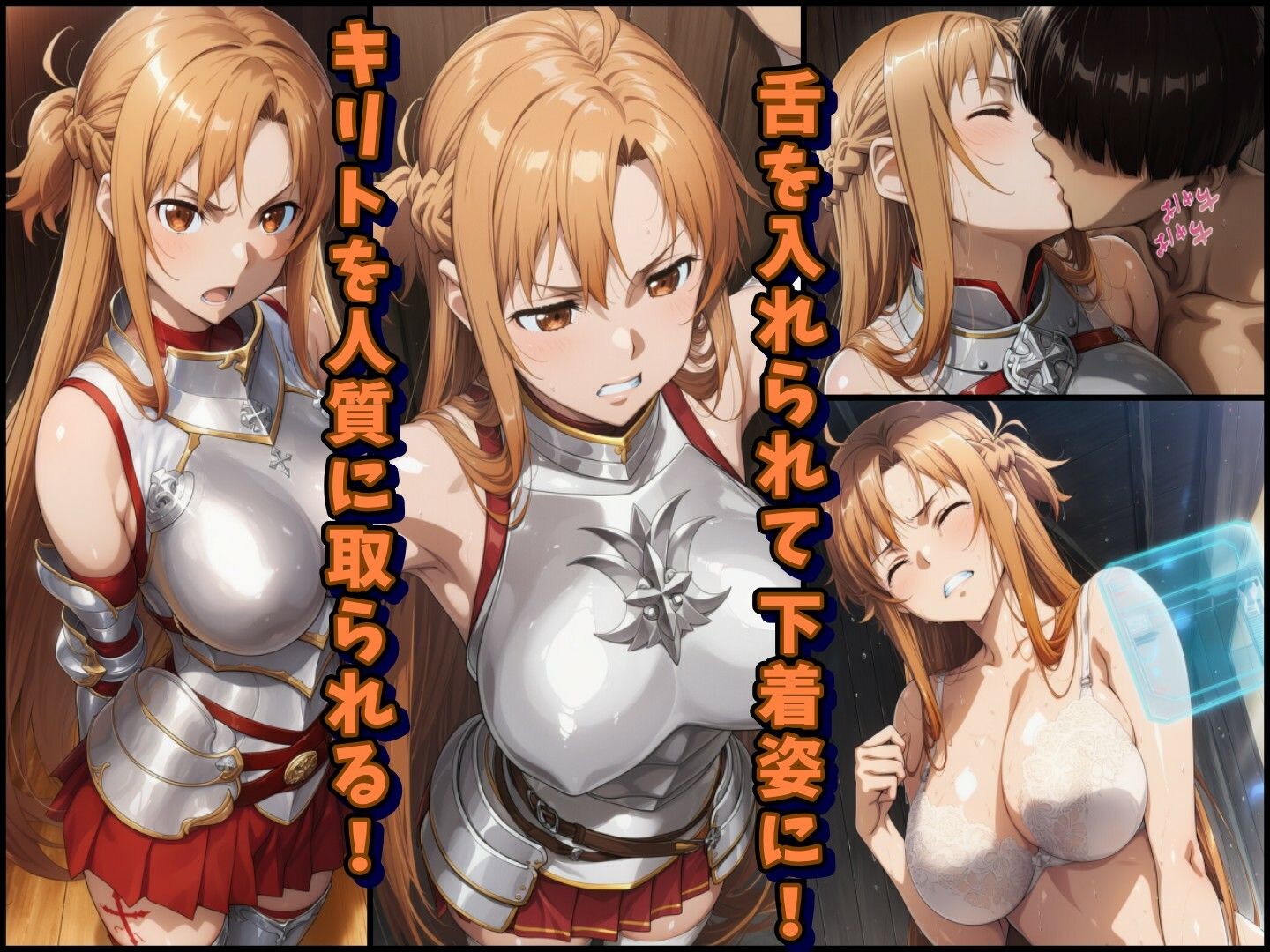 【レ○プ注意】ソードアートオンラインのヒロイン達が犯●れまくる  アスナ  シノン  結城京子 サンプル画像2