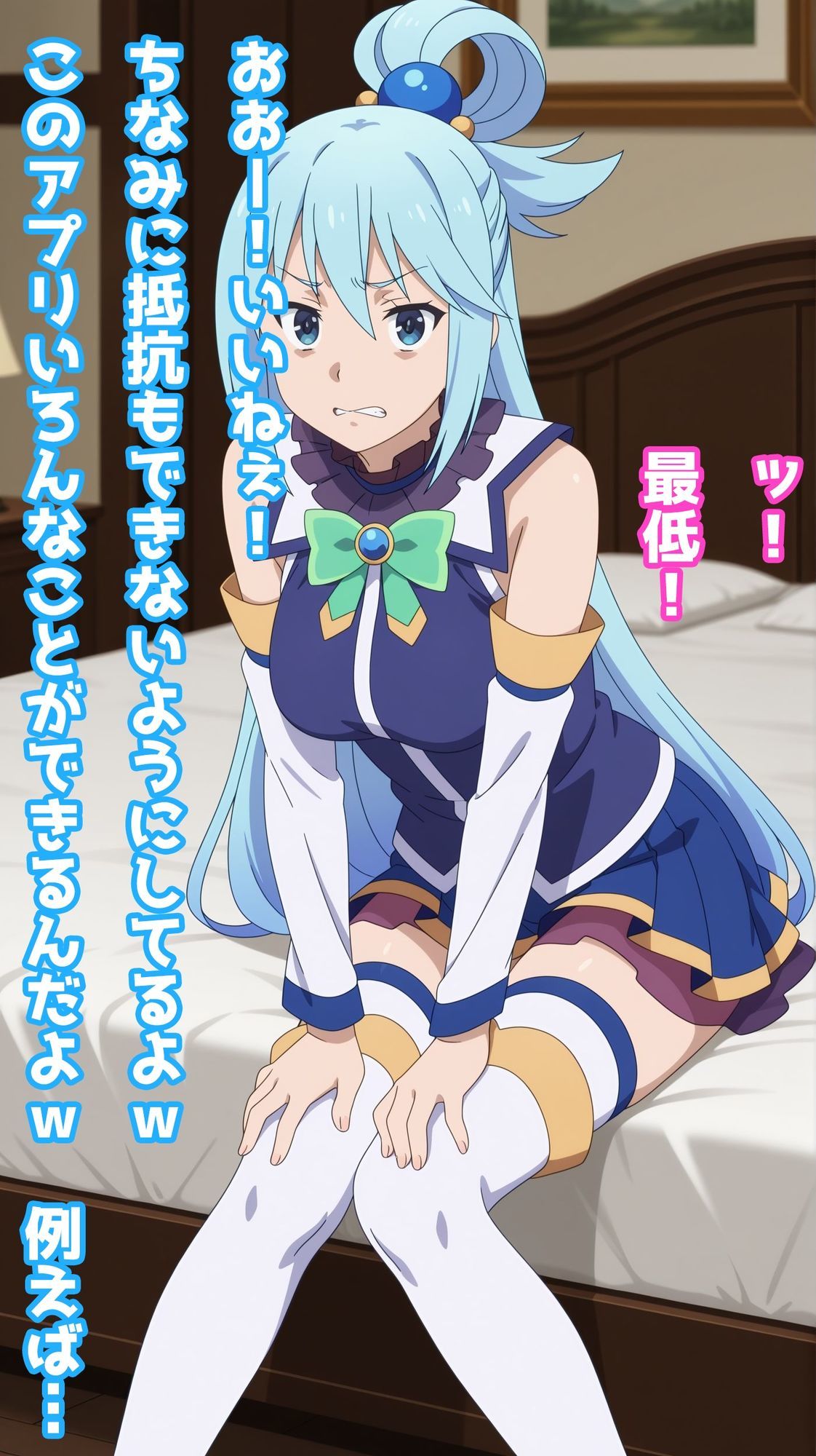 【一部セリフつき】Deliサモ☆ 美少女とおじさん強●召喚アプリ – 水の女神編 – サンプル画像2