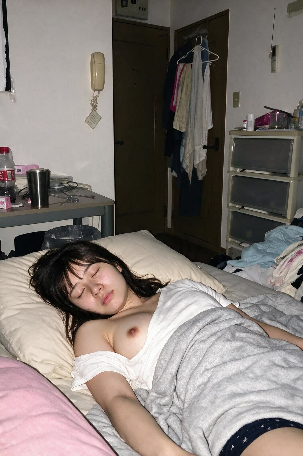 【個人撮影・流出】一人暮らしのみさき（24）｜彼氏にも見せたことない、部屋での無防備な’素’ サンプル画像6