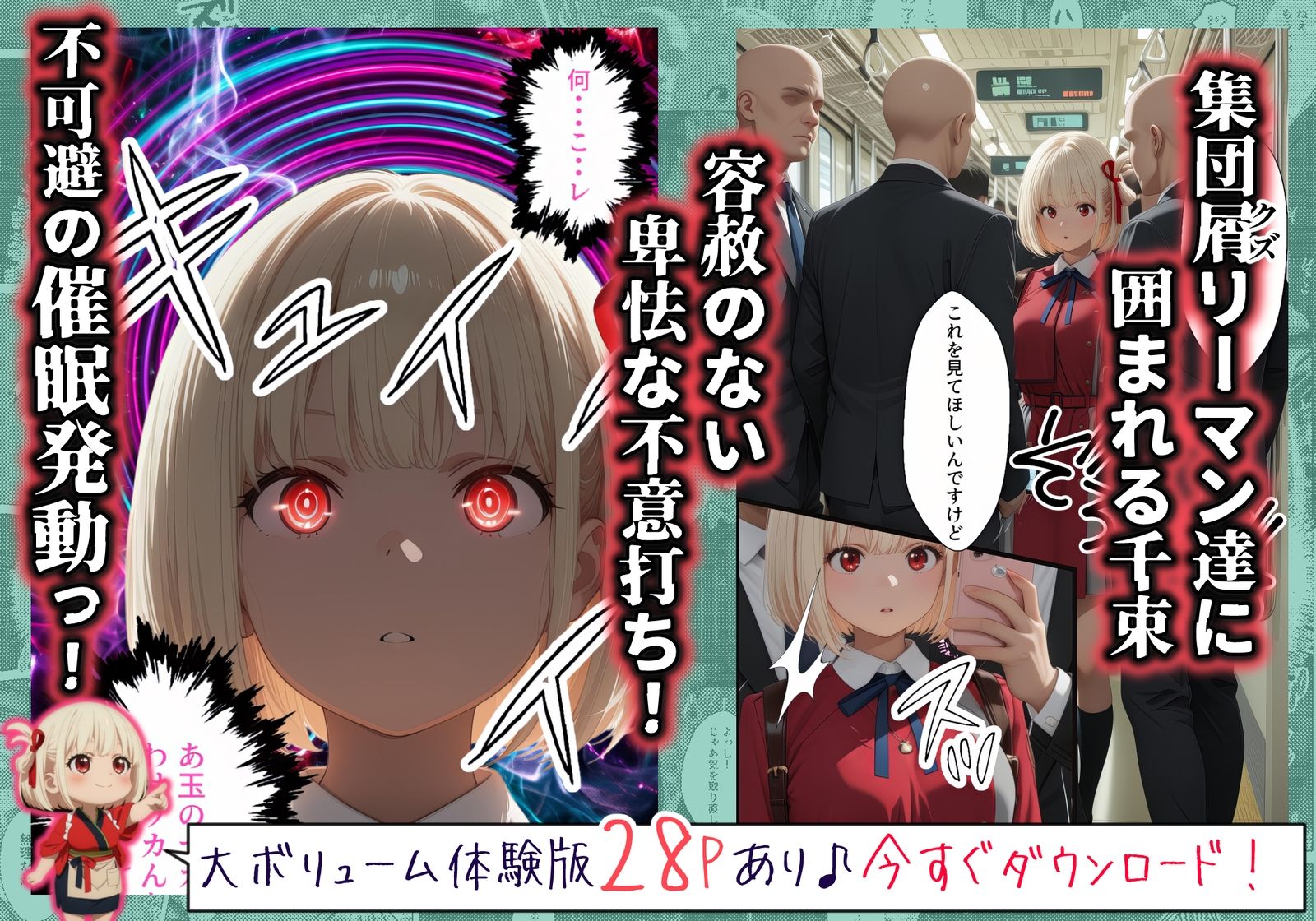 【催〇痴〇電車X】連続中出しで肉便器化した最強のリ〇リス  -錦〇千束  編- サンプル画像3