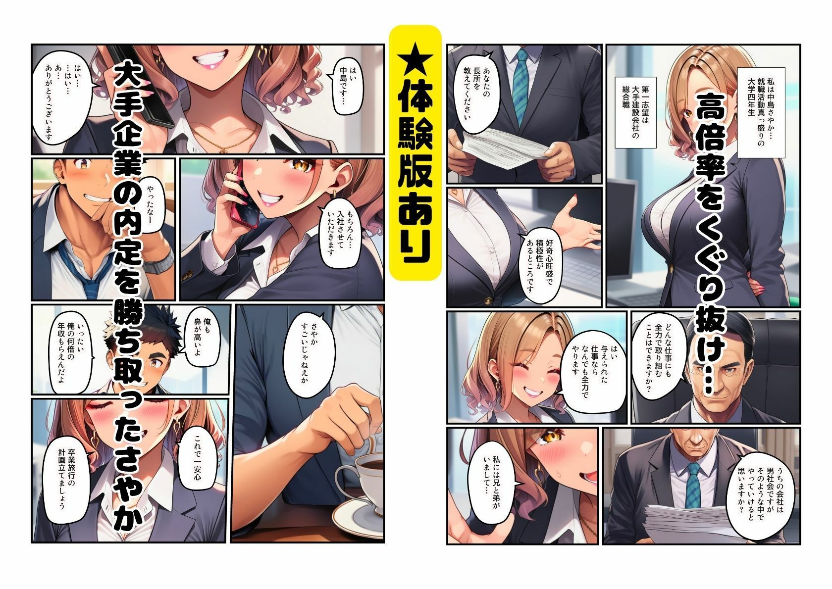【僕の彼女がネトラレた】大手企業に入社したら社長の性欲処理係だった新入社員 サンプル画像1