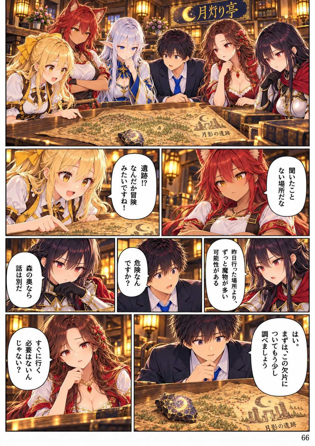【全11話・約110P・フルカラー】異世界転移したら美女だらけの宿屋に就職しました！？ 第1部 〜月灯り亭と月の道〜本編 サンプル画像6