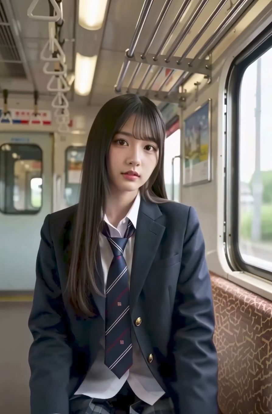 【動画】電車の対面に座った美女がパンツとオッパイを見せつけてくる動画集 サンプル画像5