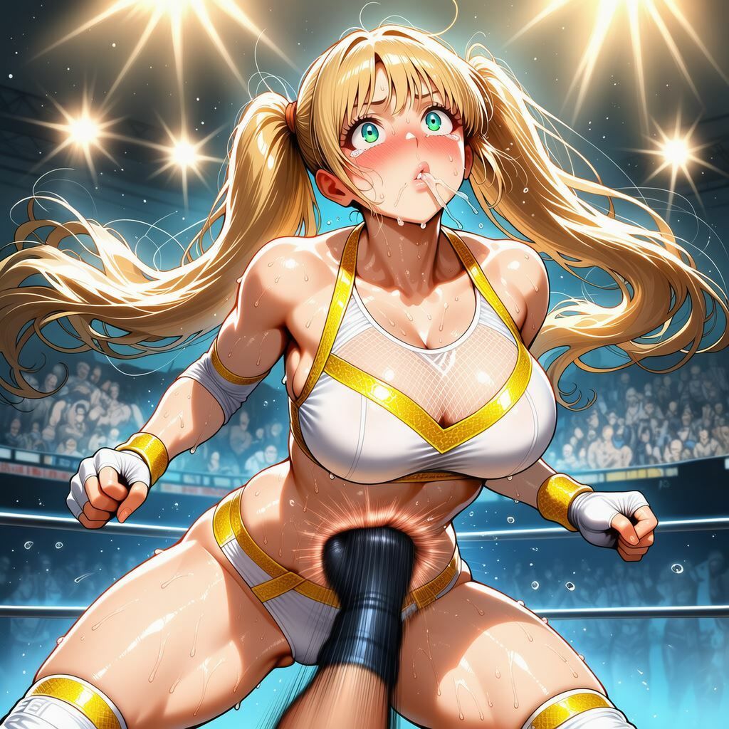 【動画あり】金髪ツインテールのアイドルレスラー、レスリングリングにて散る サンプル画像4