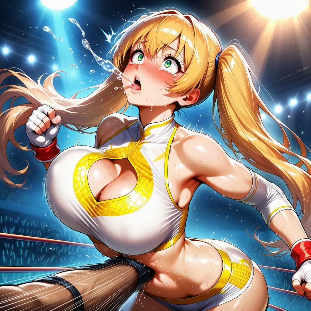 【動画あり】金髪ツインテールのアイドルレスラー、レスリングリングにて散る サンプル画像6