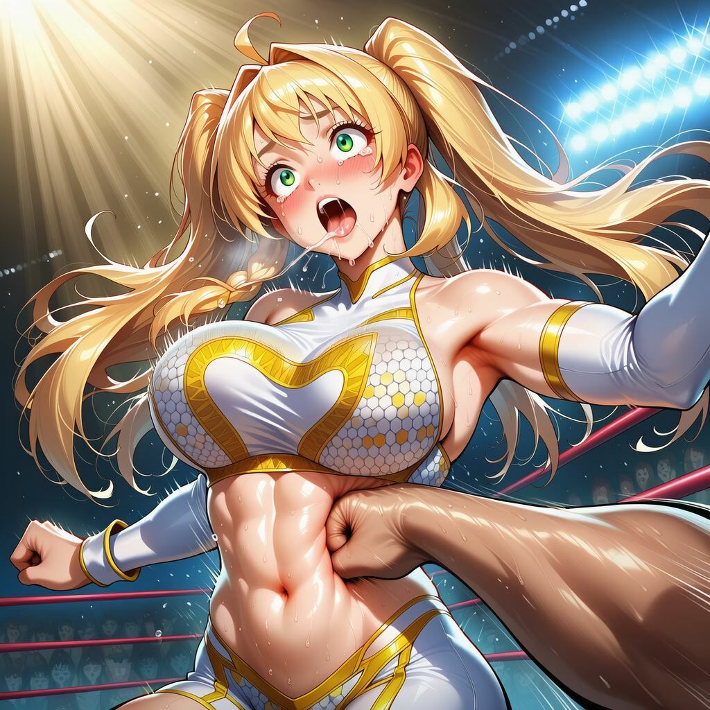 【動画あり】金髪ツインテールのアイドルレスラー、レスリングリングにて散る サンプル画像8