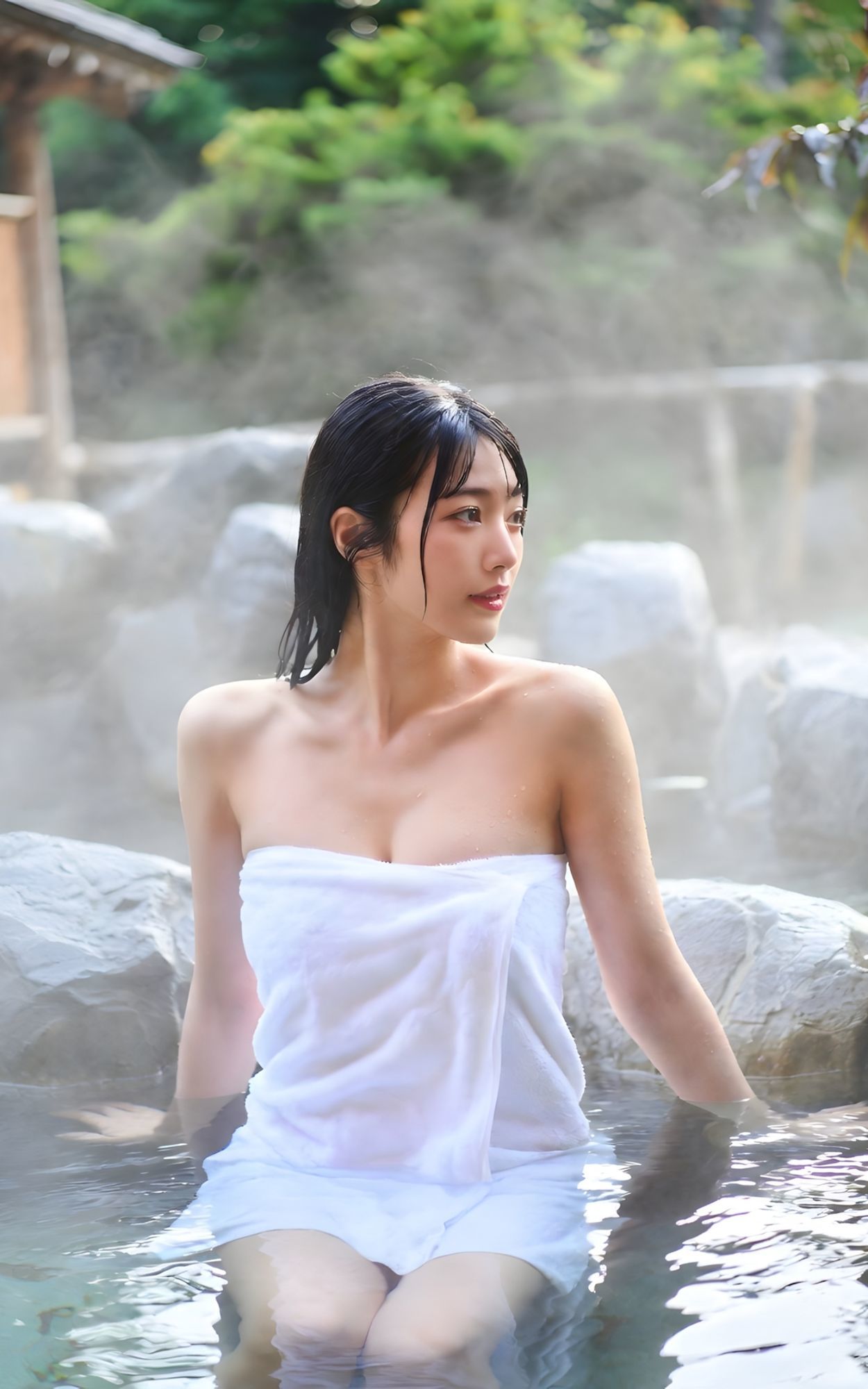 【動画付き】人妻と……しっとり温泉旅1【実写系CG集】 サンプル画像7