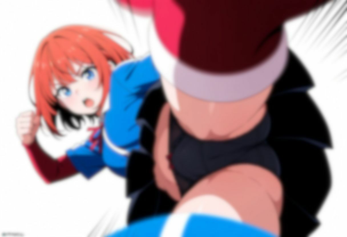 【動画付き】学生服女の子のパンツ丸見えの蹴り サンプル画像3