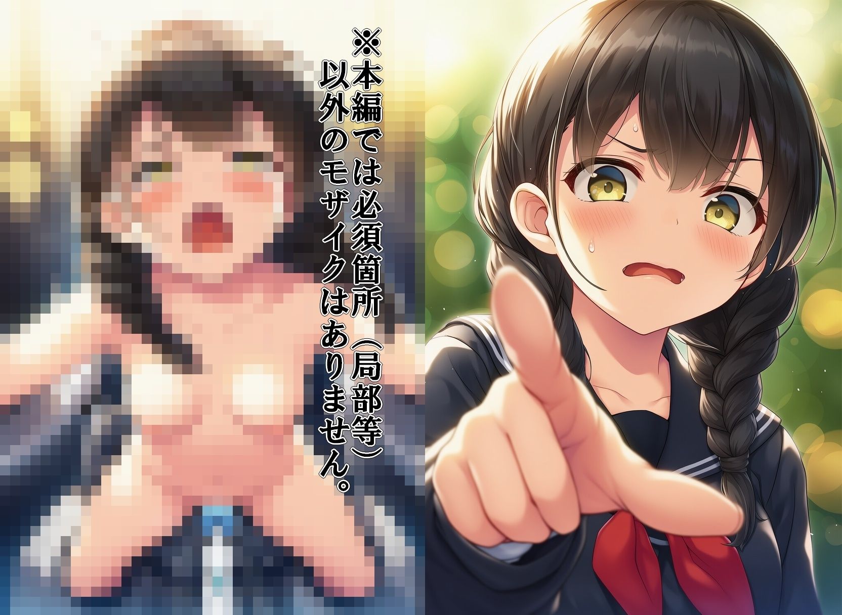 【即堕ち2コマ】嫌悪感を隠そうともしない制服女子 サンプル画像1