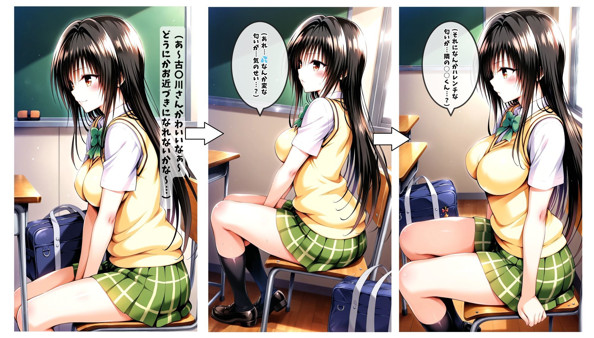 【同人誌】あの風紀委員がおち〇ぽ掃除してアヘアヘザーメンまみれになったお話【To LOV〇る -とら〇る-】 サンプル画像2