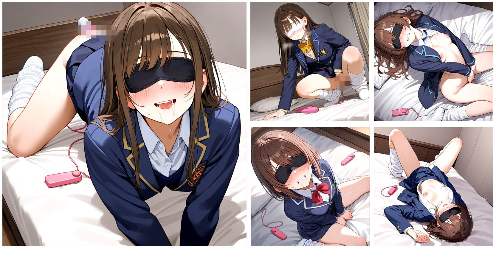 【在庫整理品】女の子が目隠しバイブで気持ちよくなってるだけのCG集 サンプル画像3