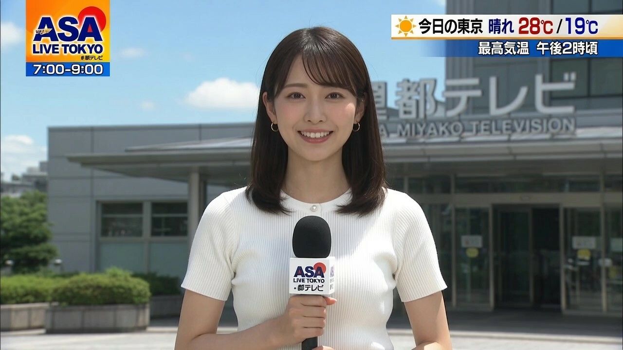 【女子アナ60人】生中継で突然服を破られておっぱい丸出し！！パニック！！ サンプル画像4