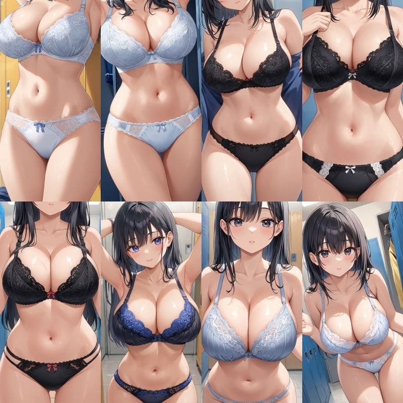 【女子更衣室盗撮】巨乳J〇レース下着【500枚】Vol.1-2 サンプル画像9