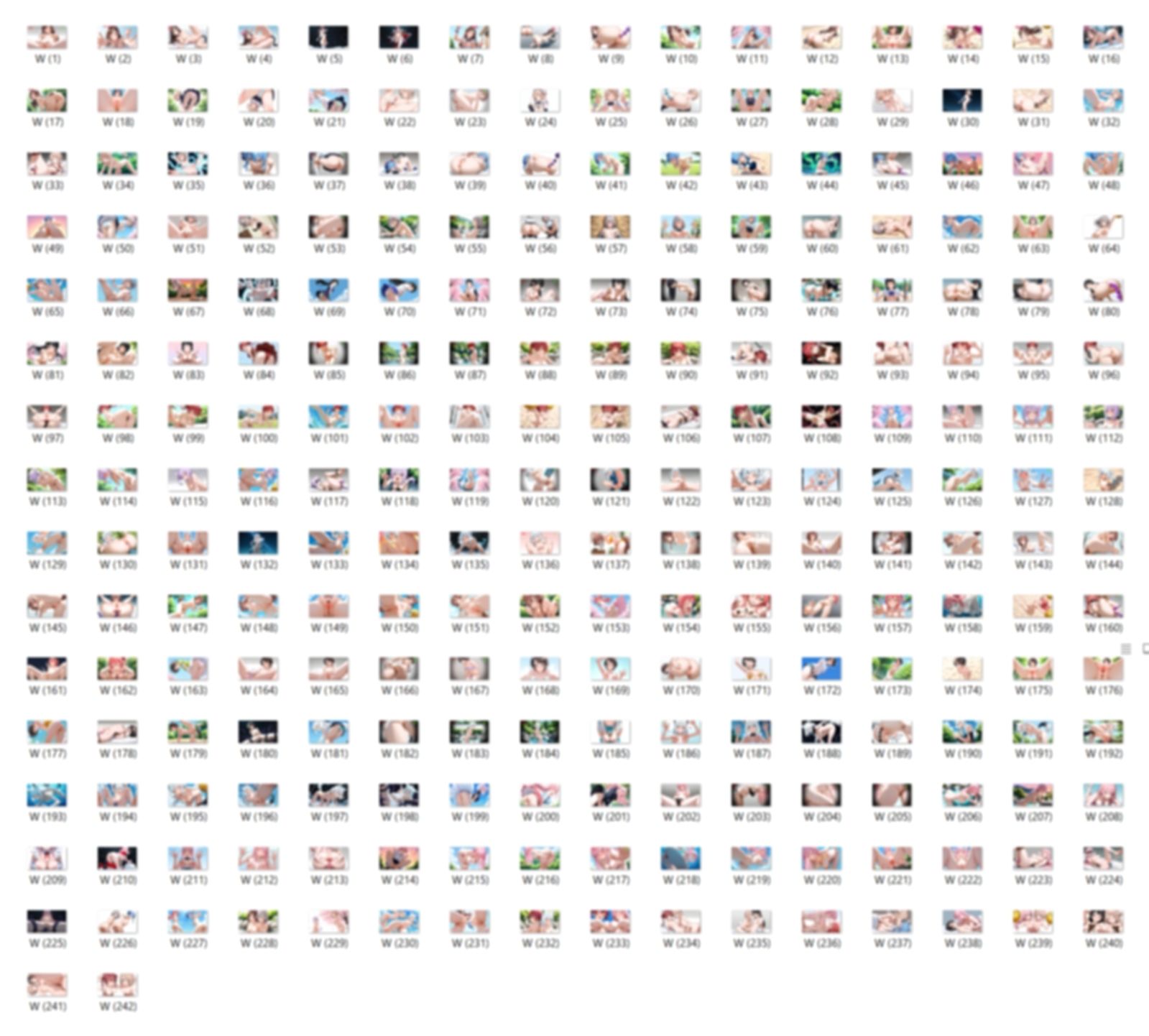 【女性のみ】13キャラ イラスト集 （500枚） サンプル画像3