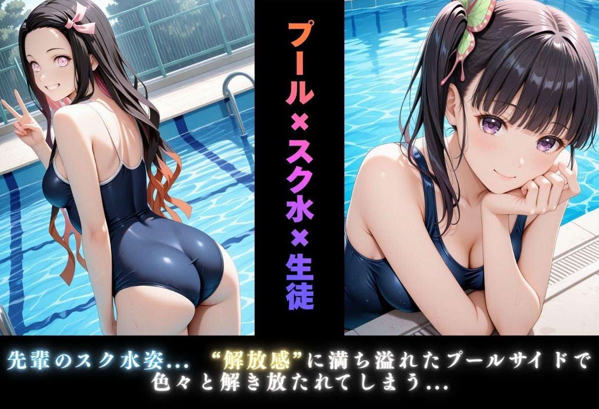 【学園ヒロイン〜俺たちの肉便器〜】鬼◯の刃〜竈門禰◯子・栗花落カ◯ヲ  編〜 サンプル画像4