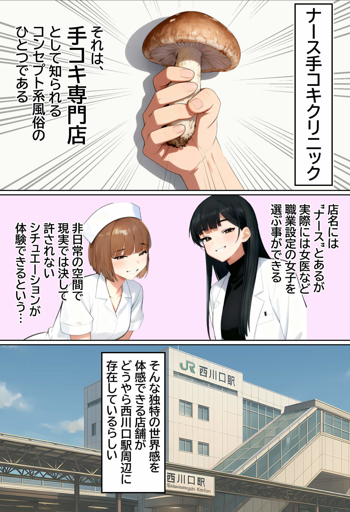 【実話】西●口のナース風俗で新人ナース（20）に乳首責めされてM開発されちゃった平成1桁非モテ男性www サンプル画像1