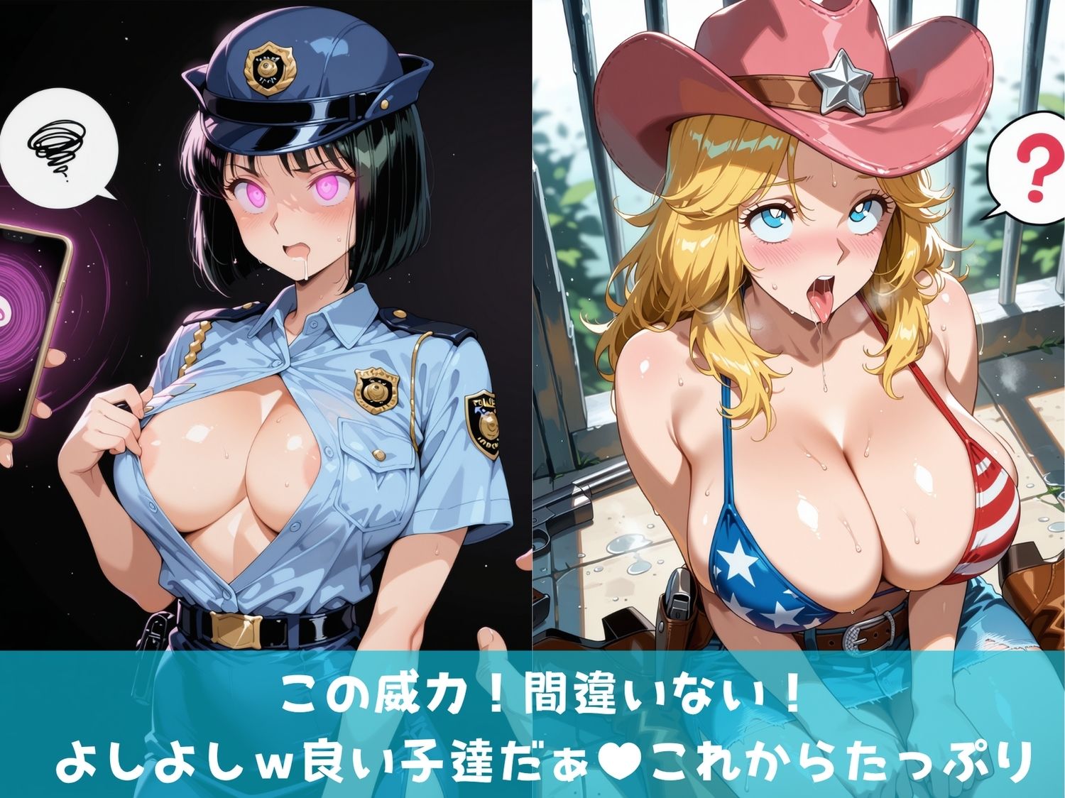 【寝取られ】神催●に狂う女体〜こちら葛●区亀有公園●派出所〜 サンプル画像2