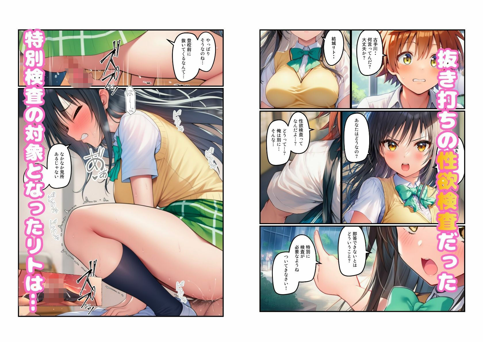 【常識改変の世界でリト快楽堕ち】とらぶる美女と（古◯川唯・金◯の闇・西◯寺春菜）とハーレムSEX サンプル画像4