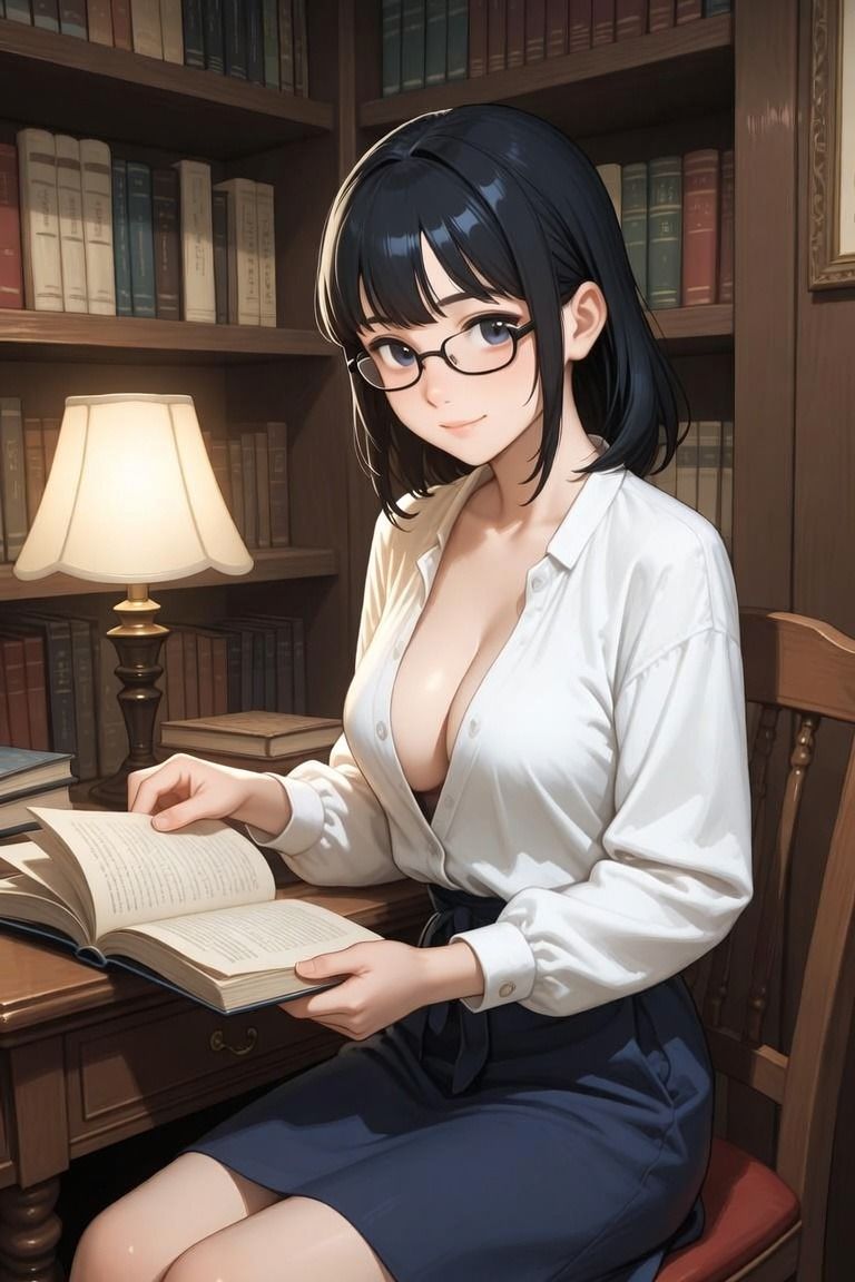 【年上お姉さん×古書喫茶】古書喫茶のお姉さんは、閉店後だけ頁をめくる手を止める サンプル画像4