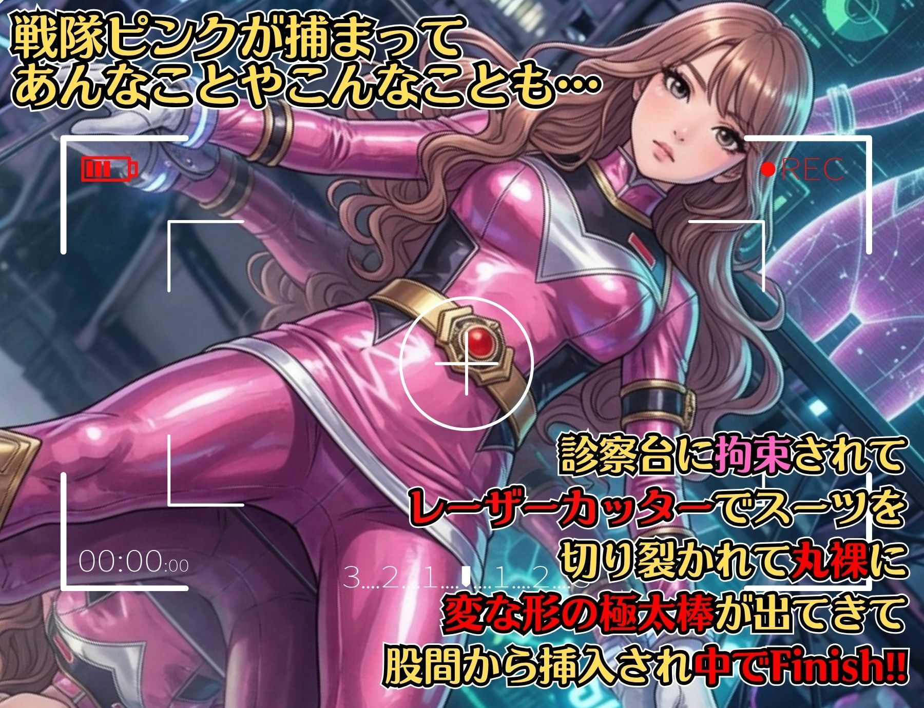 【戦隊ピンク特別編集版】煌戦隊キラリンジャーIN美肢体研究室・極太の侵入ミッション〜敵アジトで拘束された戦隊ヒロインは戦闘員が極太過ぎて大ピンチ？/戦隊ロスのアナタに贈る『大人の為の戦隊』シリーズ〜 サンプル画像2