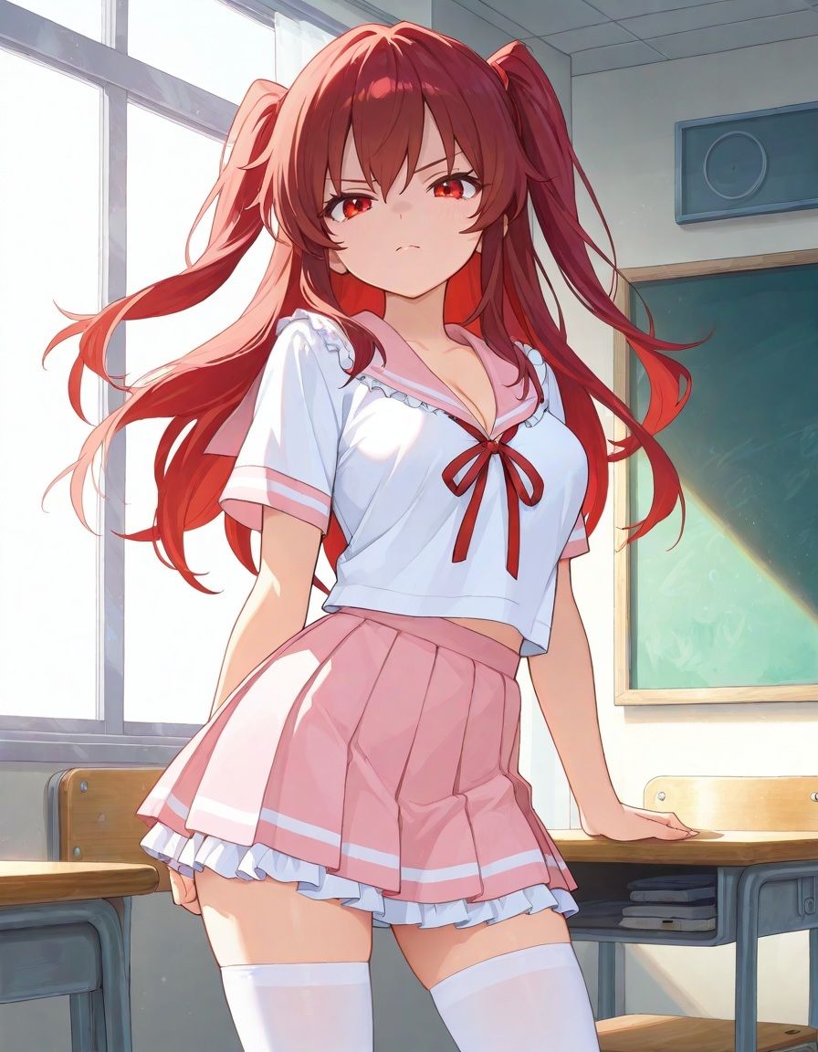 【放課後わからせ性指導】調子に乗ってたツインテールちゃんが放課後の教室で完全メス堕ち（みんなの性処理ペットになるまで） サンプル画像1