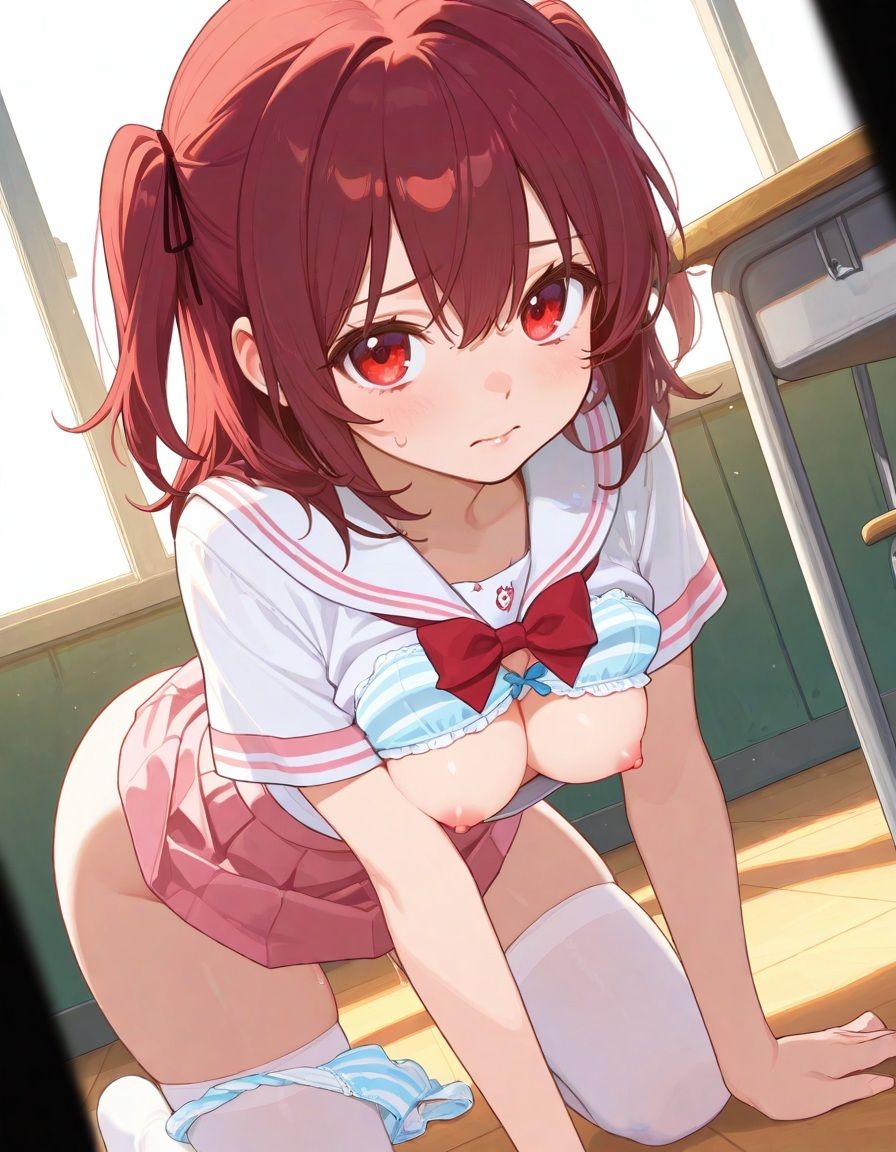 【放課後わからせ性指導】調子に乗ってたツインテールちゃんが放課後の教室で完全メス堕ち（みんなの性処理ペットになるまで） サンプル画像4