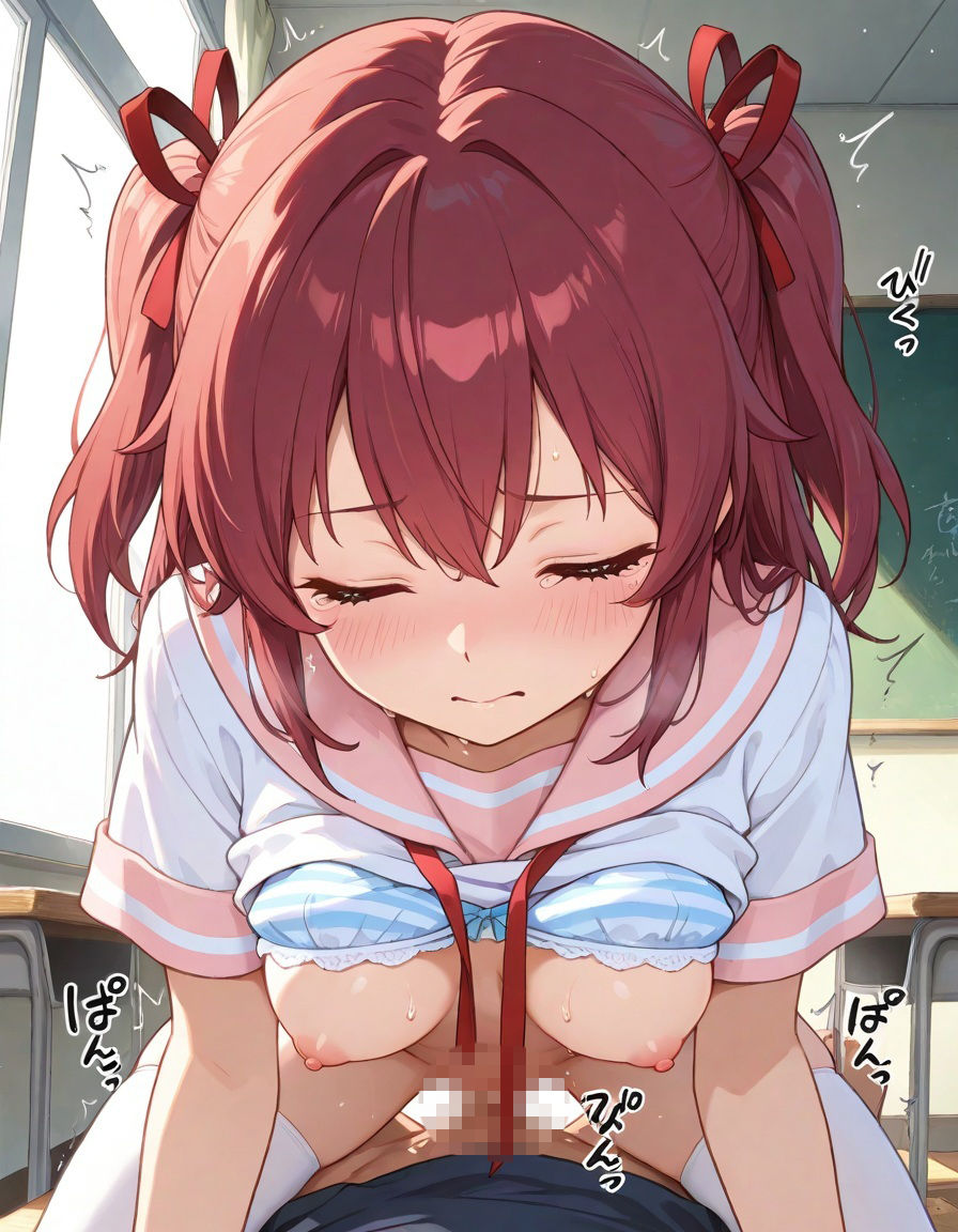 【放課後わからせ性指導】調子に乗ってたツインテールちゃんが放課後の教室で完全メス堕ち（みんなの性処理ペットになるまで） サンプル画像7