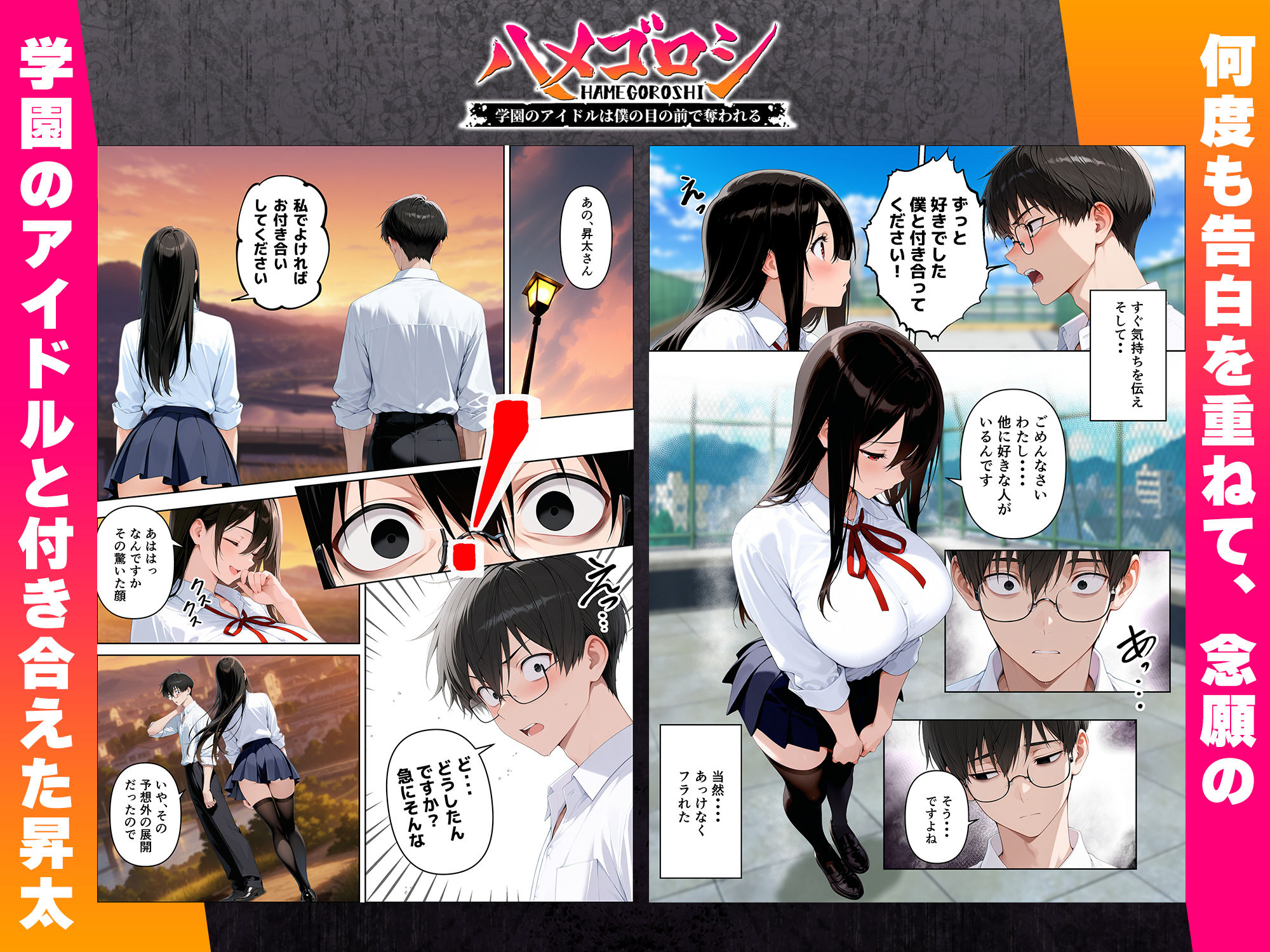 【本編345P！フルカラー】ハメゴロシ〜学園のアイドルは僕の目の前で奪われる〜 サンプル画像2