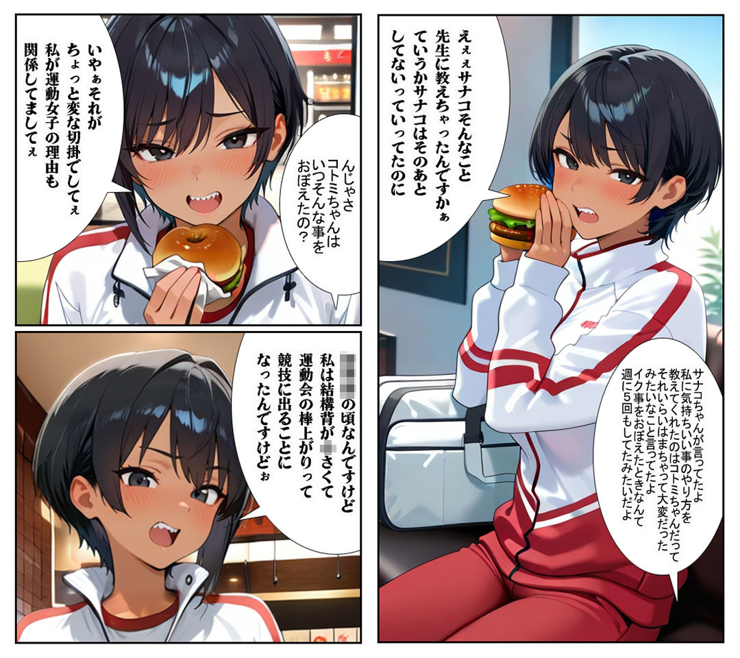 【汚パンツ女学園】第2話ボーイッシュな陸上部の女の子は性への興味が凄かった サンプル画像1