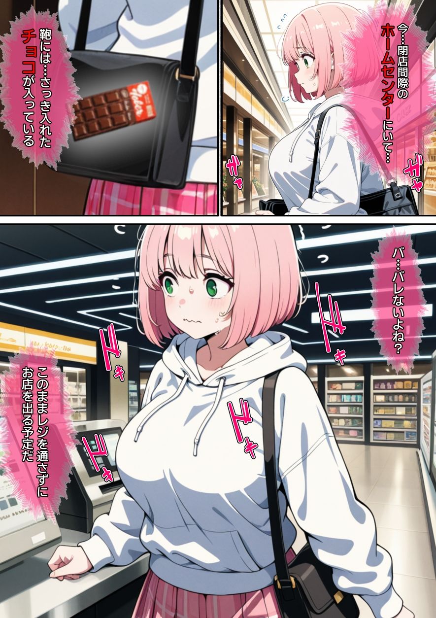 【漫画】万引きギャルを壊した話 サンプル画像2