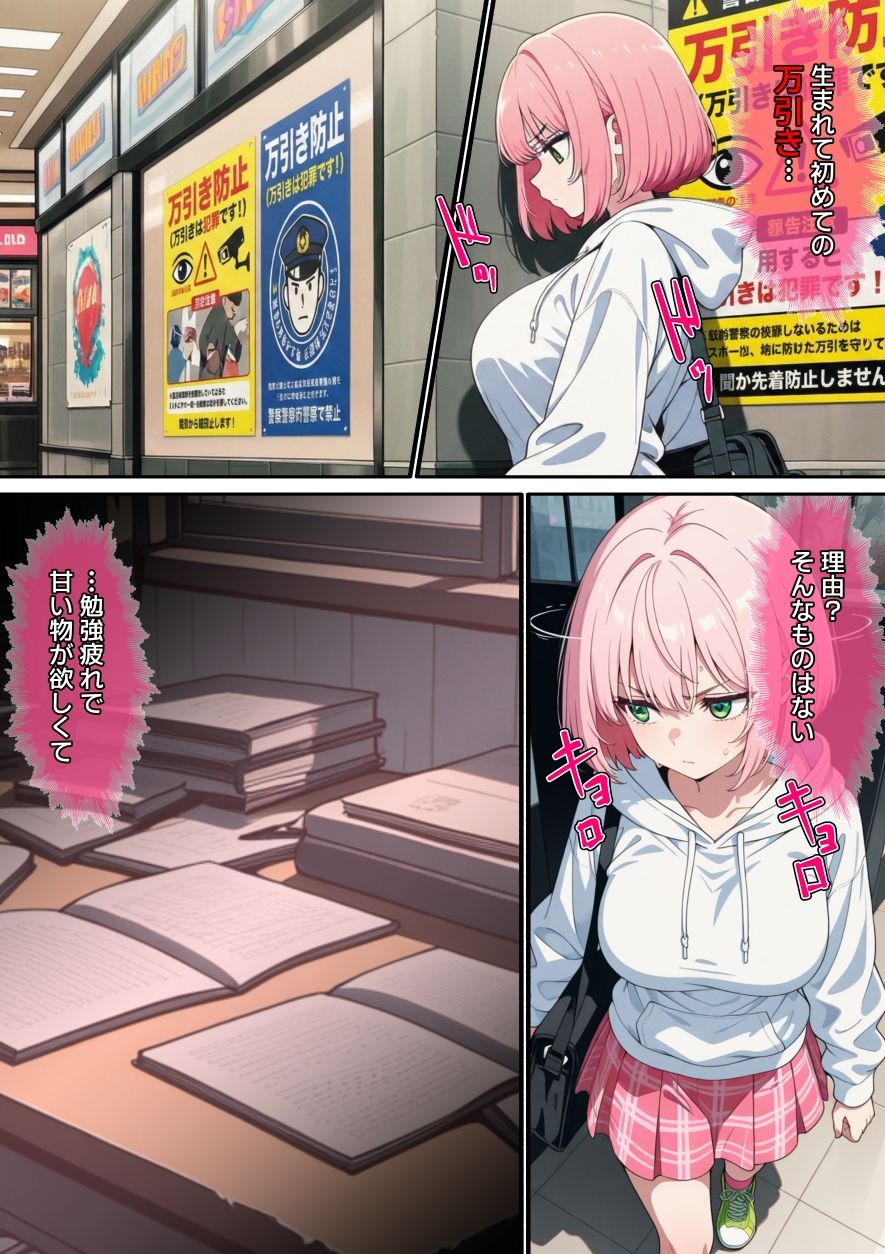 【漫画】万引きギャルを壊した話 サンプル画像3