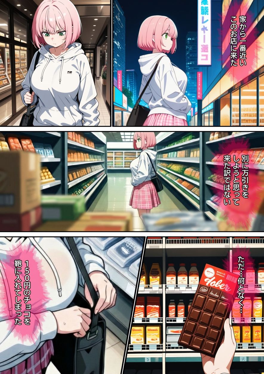 【漫画】万引きギャルを壊した話 サンプル画像4