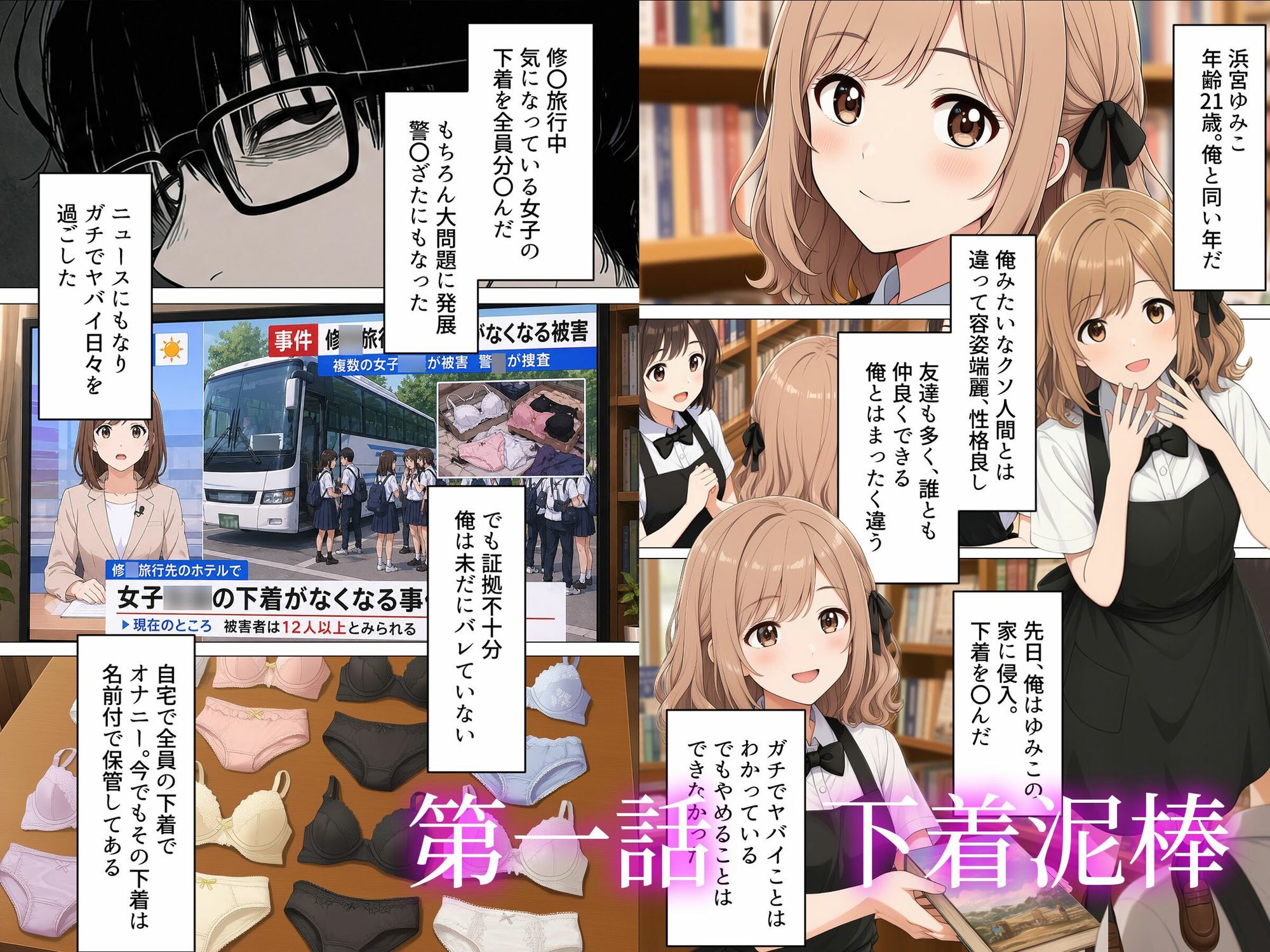 【漫画】下着泥棒の末路 サンプル画像1