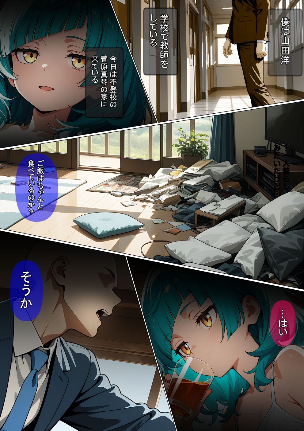 【漫画】不登校の生徒を壊した話 サンプル画像2