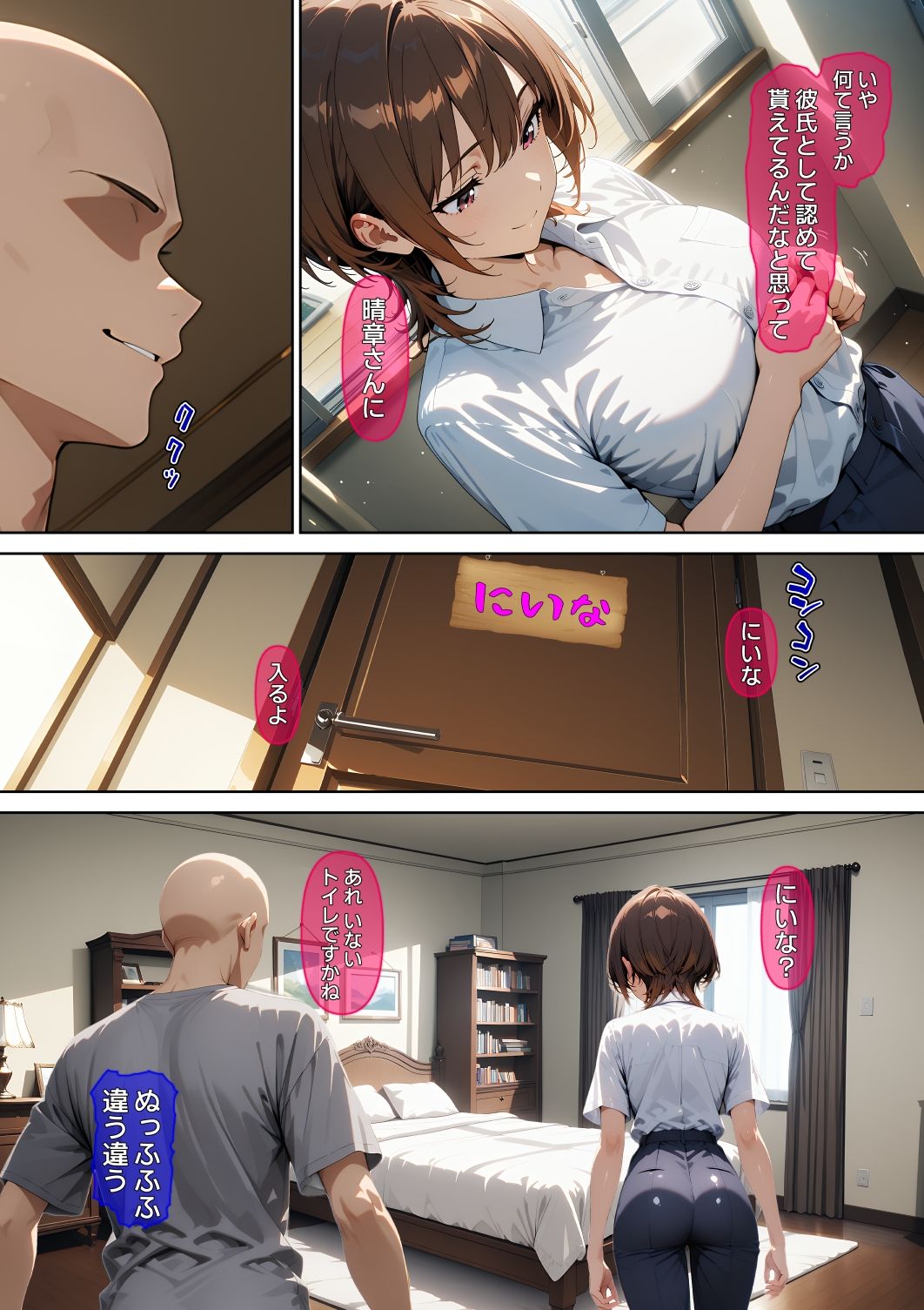 【漫画】横取レ〇プ02 サンプル画像3