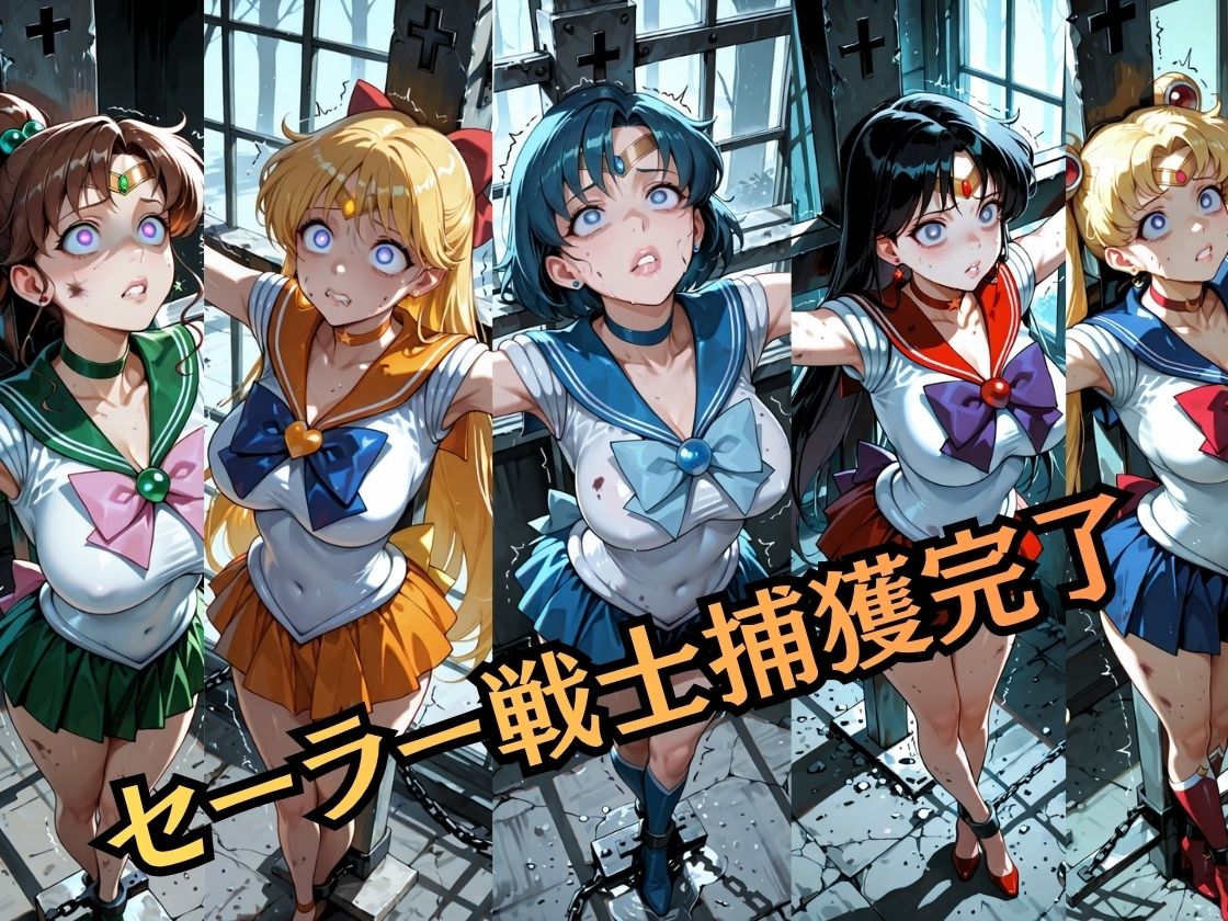 【特大ボリューム500枚】敗北奴●屈服ヒロインズ、堕とされたセーラー戦士【セリフ付き】 サンプル画像1