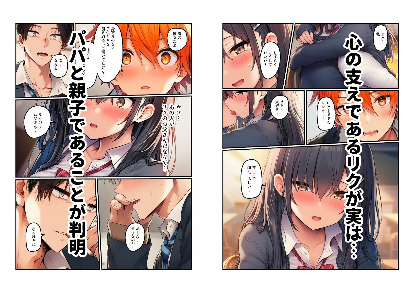 【生活困窮JKが姉妹丼】パパ活相手は彼のパパ サンプル画像9