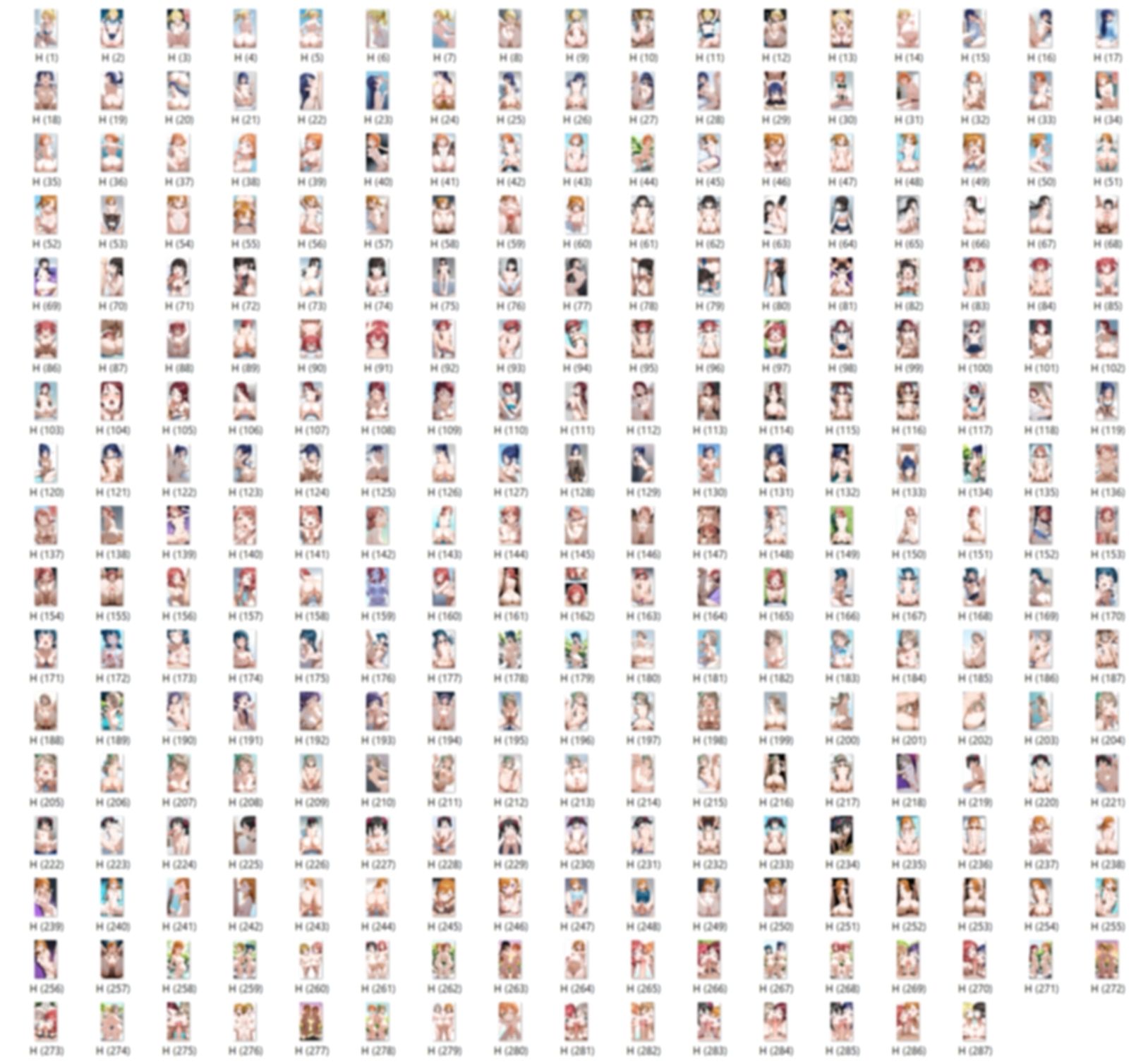 【男性器あり】16キャラ イラスト集 （500枚） サンプル画像2