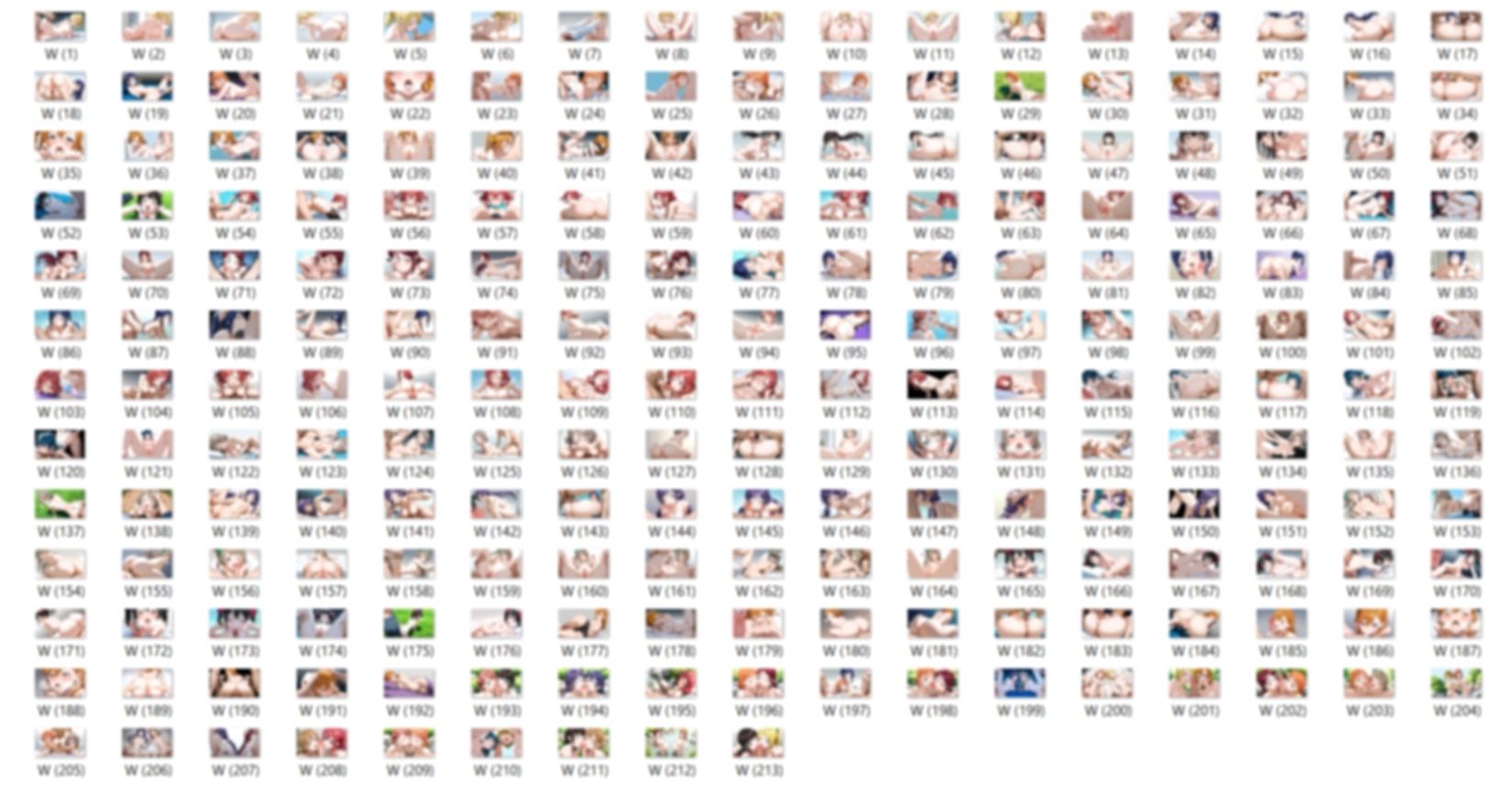 【男性器あり】16キャラ イラスト集 （500枚） サンプル画像3