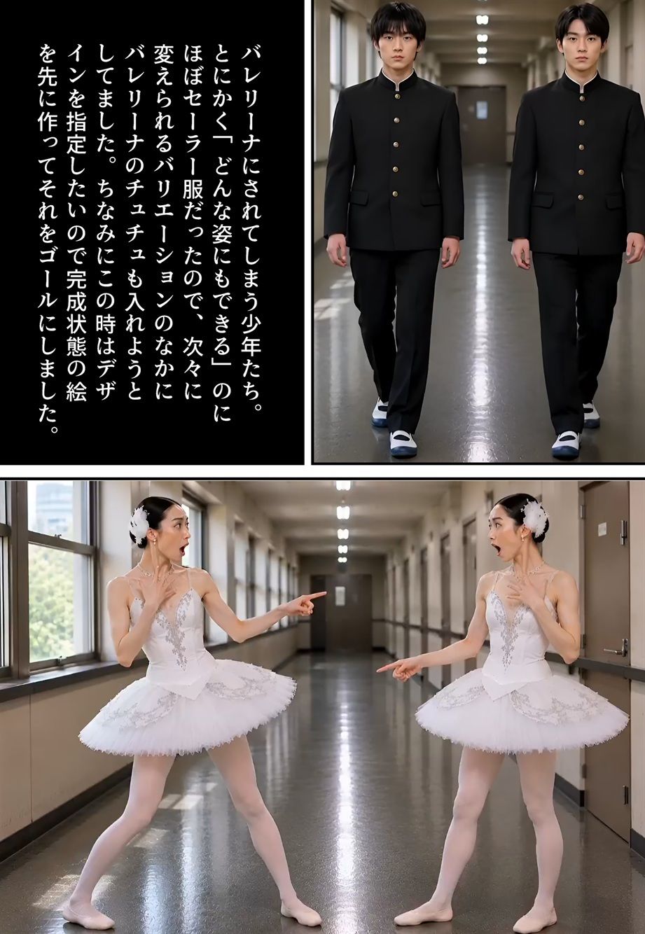 【画集】「性転換学園  触るだけで性別逆転！？」制作秘話 サンプル画像4