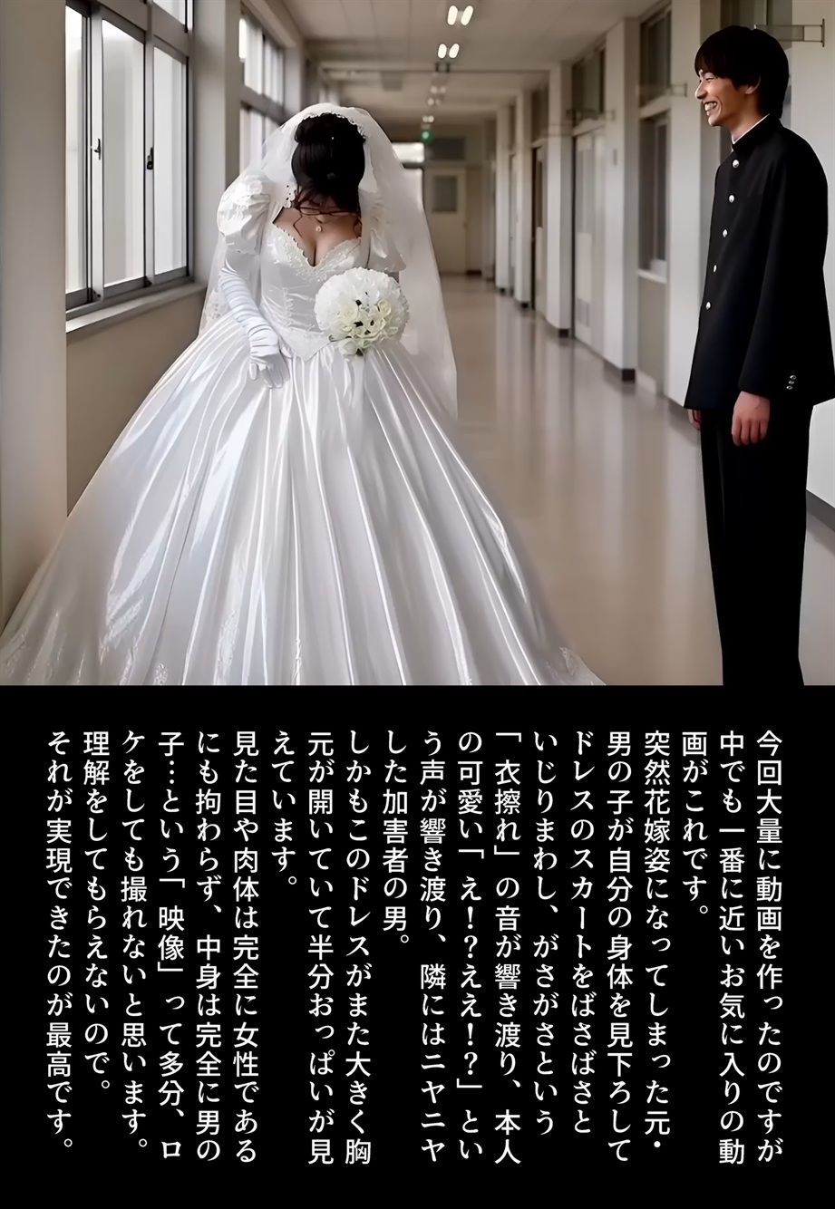 【画集】「性転換学園  触るだけで性別逆転！？」制作秘話 サンプル画像9