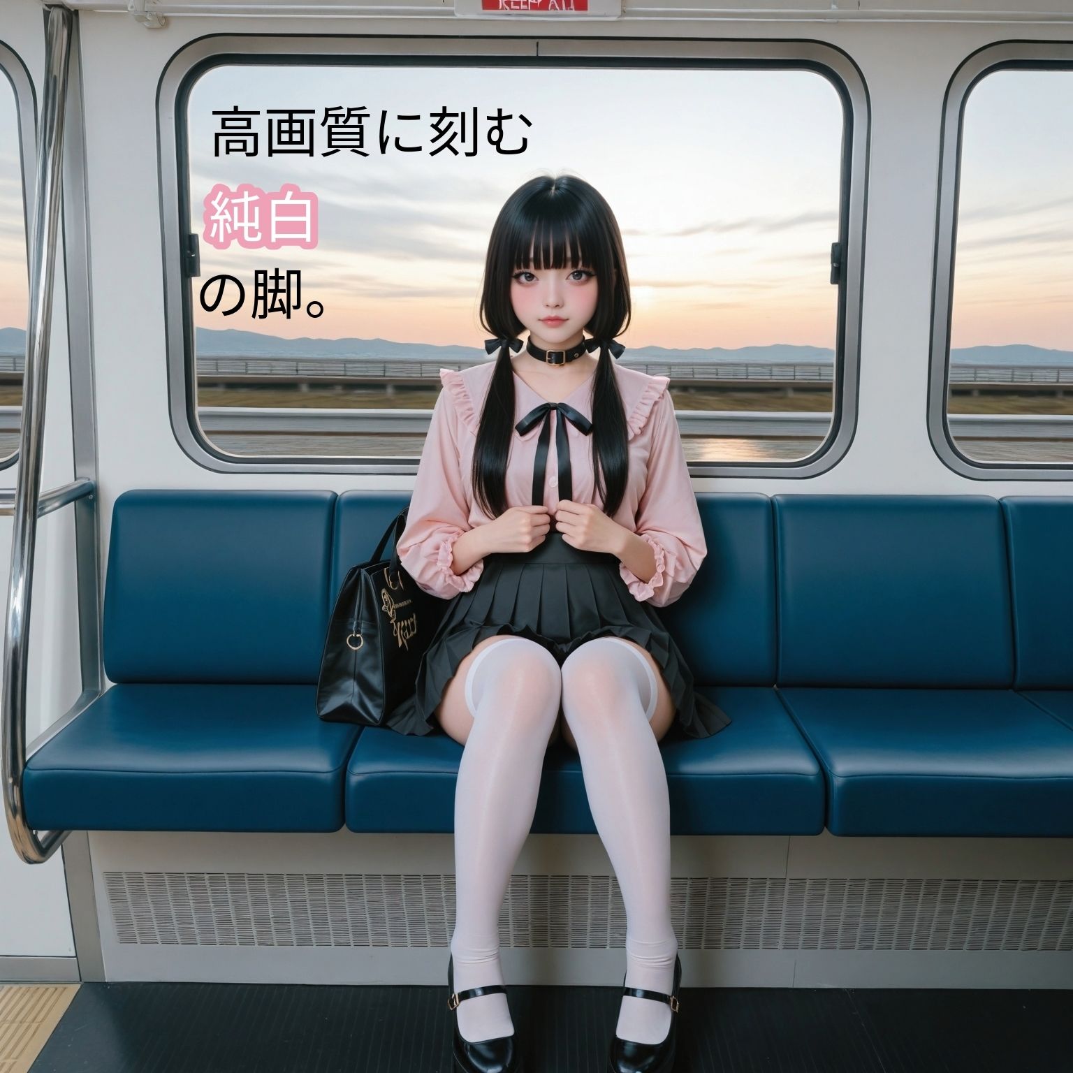 【白ニーハイ】地雷系女子の叡智な1日【実写系】 サンプル画像1