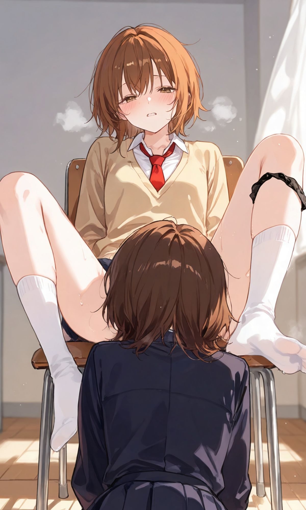 【百合】【即クンニ】見えない秘部に惹かれて サンプル画像3