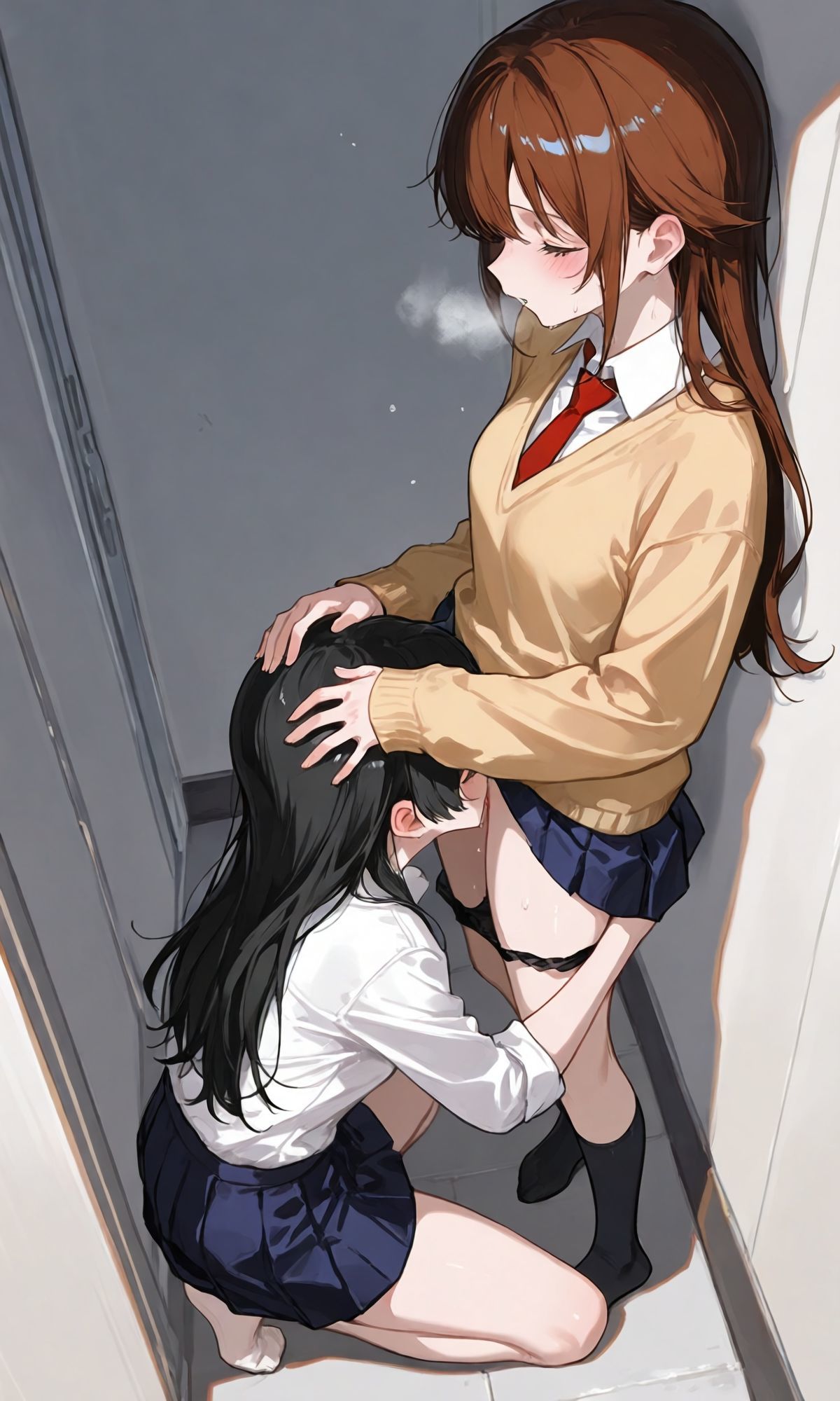 【百合】【即クンニ】見えない秘部に惹かれて サンプル画像4