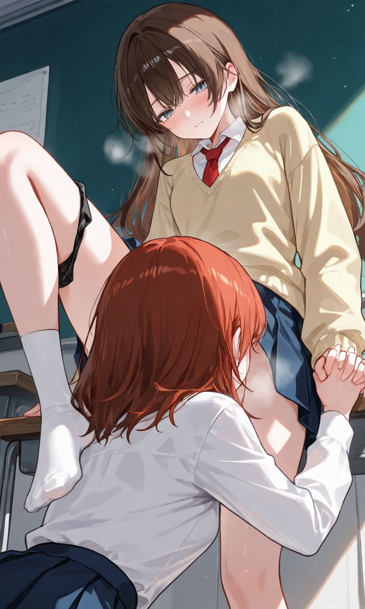 【百合】【即クンニ】見えない秘部に惹かれて サンプル画像6